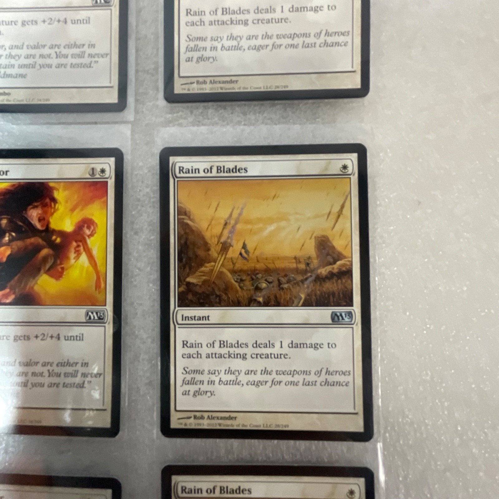 Magic the Gathering Lot of 20 White M13 Show of Valor Safe Passage - Image 19