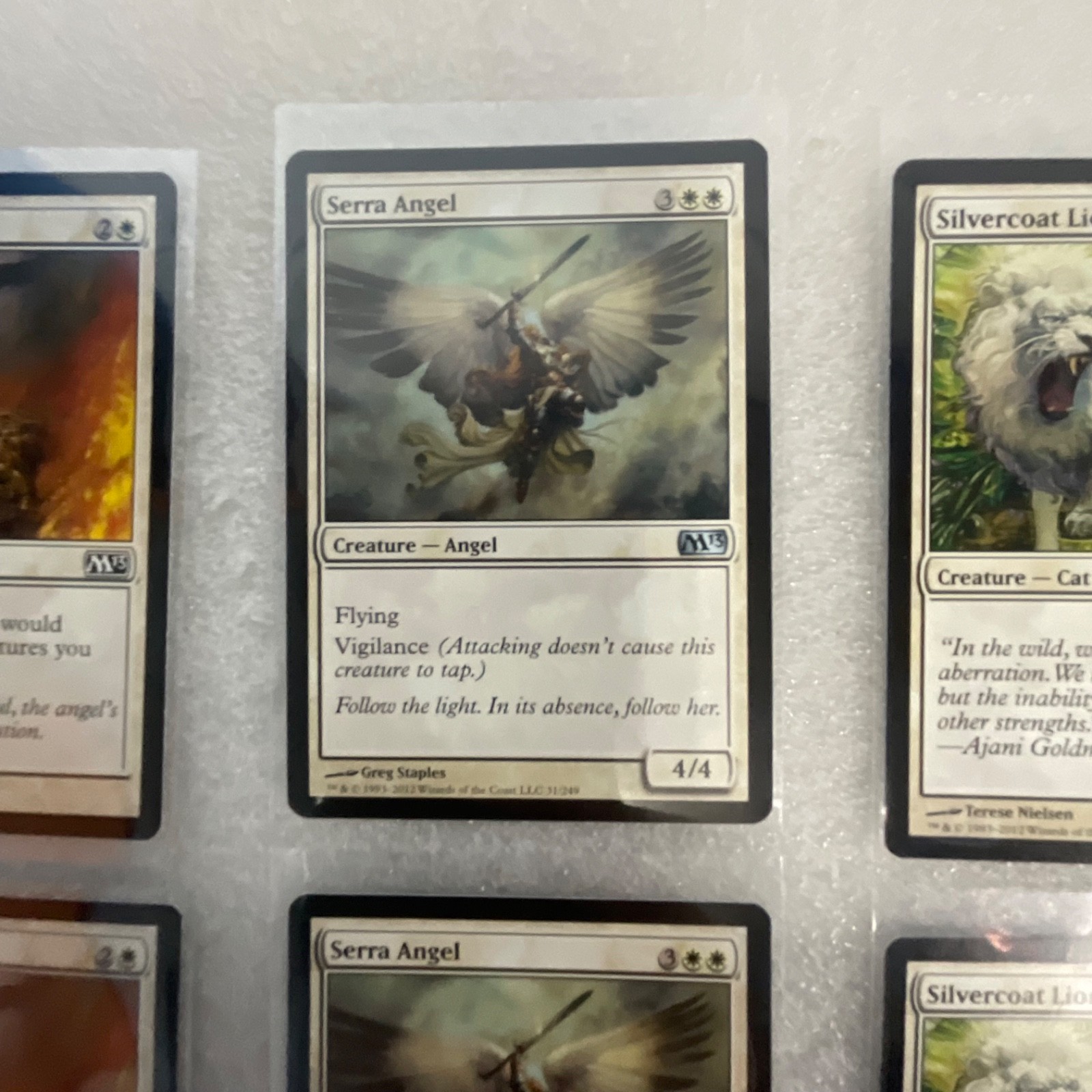 Magic the Gathering Lot of 20 White M13 Serra Angel Ajani’s Sunstriker - Image 9