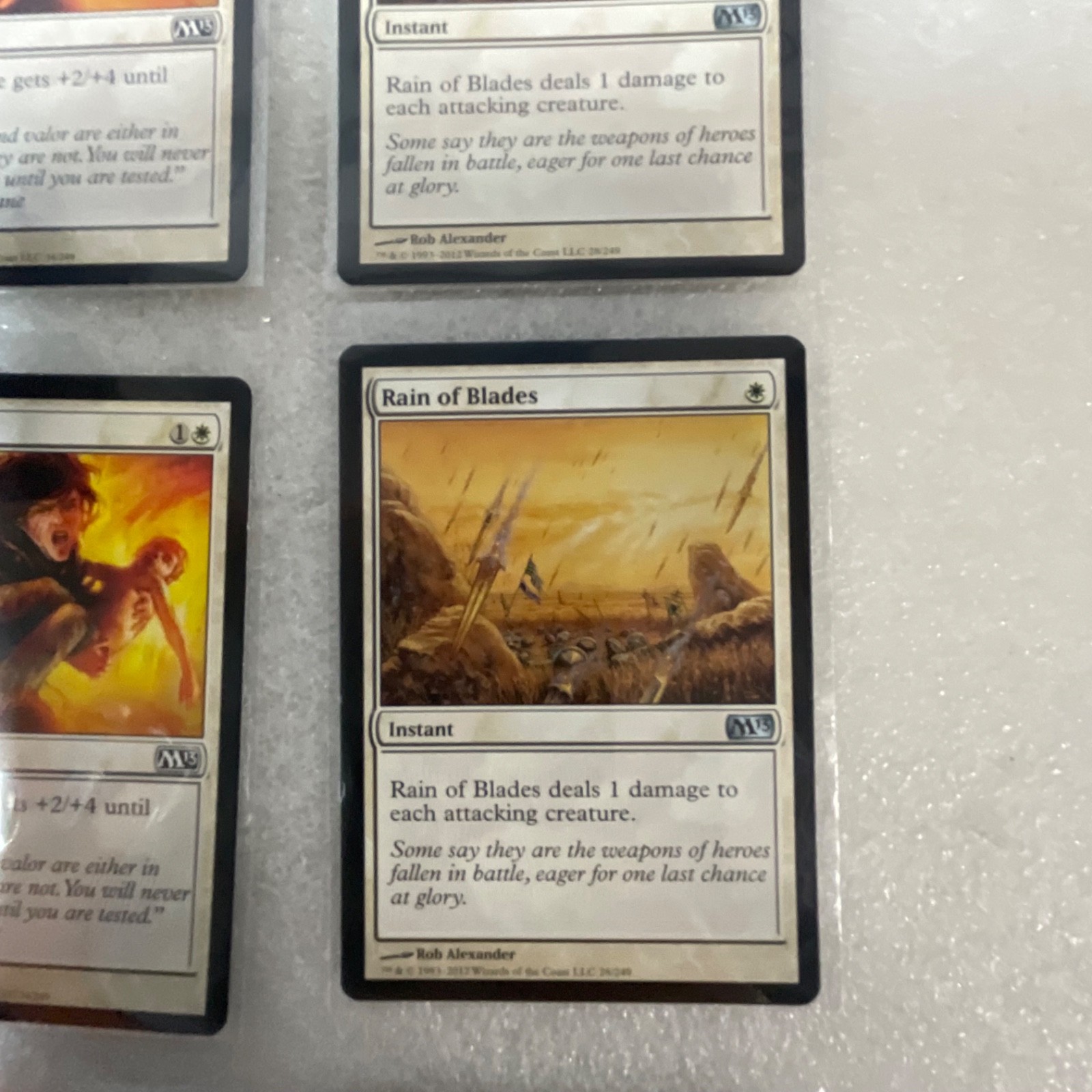 Magic the Gathering Lot of 20 White M13 Show of Valor Safe Passage - Image 20