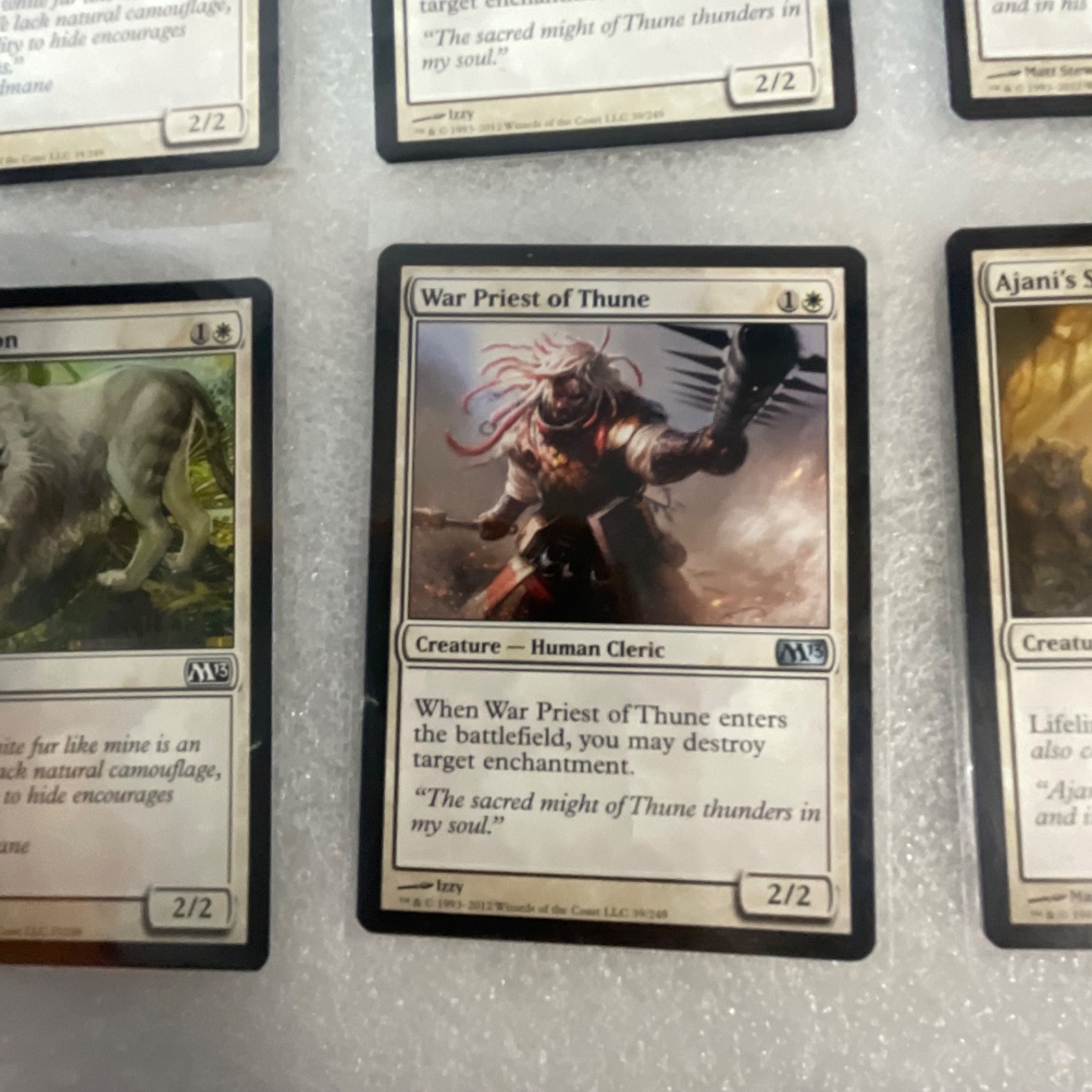 Magic the Gathering Lot of 20 White M13 Serra Angel Ajani’s Sunstriker - Image 14