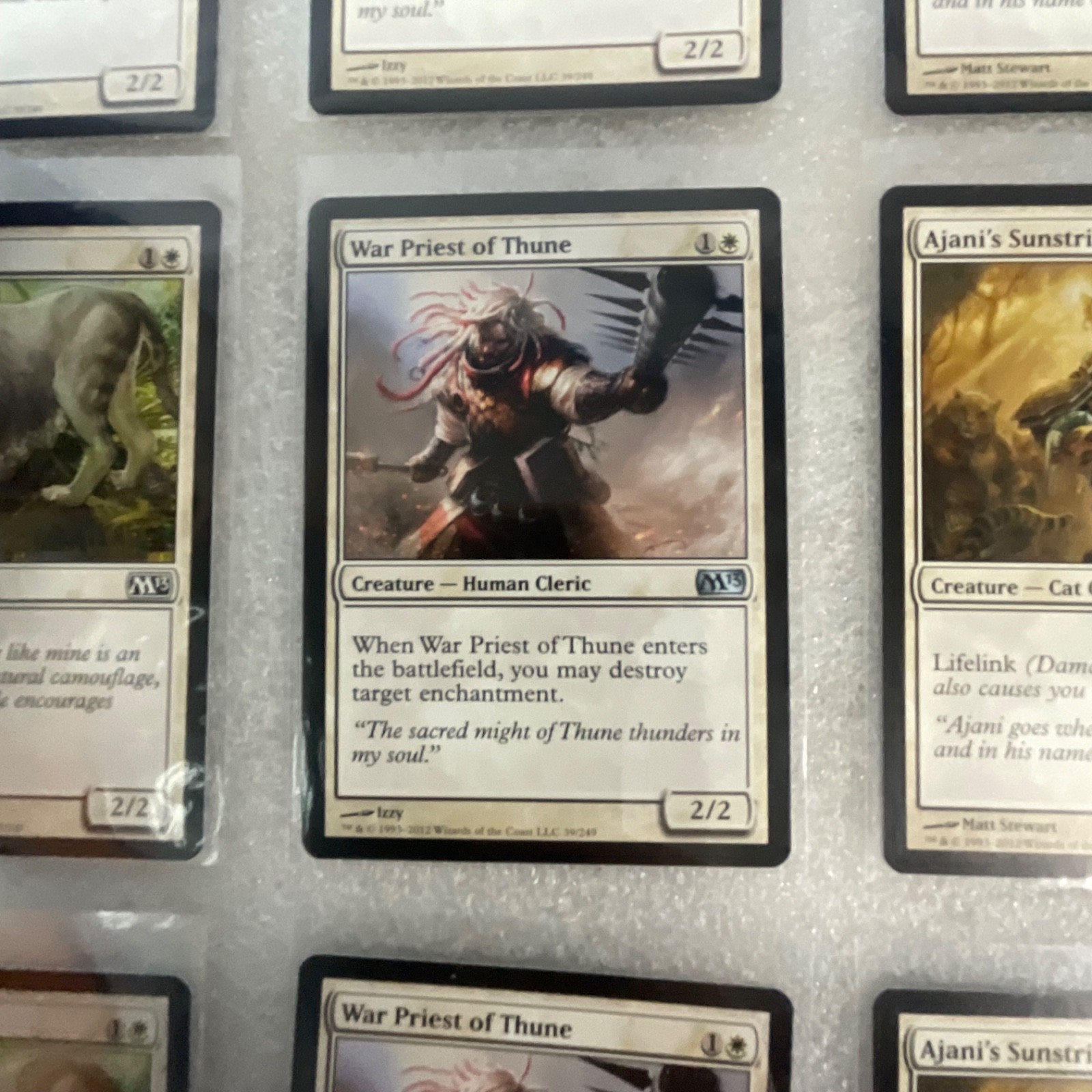 Magic the Gathering Lot of 20 White M13 Serra Angel Ajani’s Sunstriker - Image 15