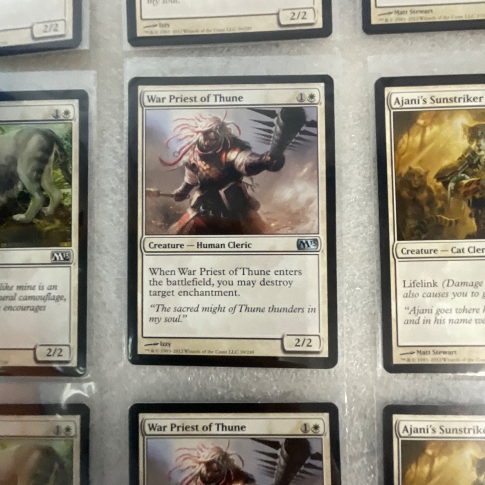 Magic the Gathering Lot of 20 White M13 Serra Angel Ajani’s Sunstriker - Image 16