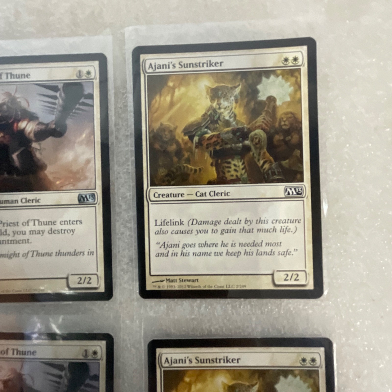Magic the Gathering Lot of 20 White M13 Serra Angel Ajani’s Sunstriker - Image 18