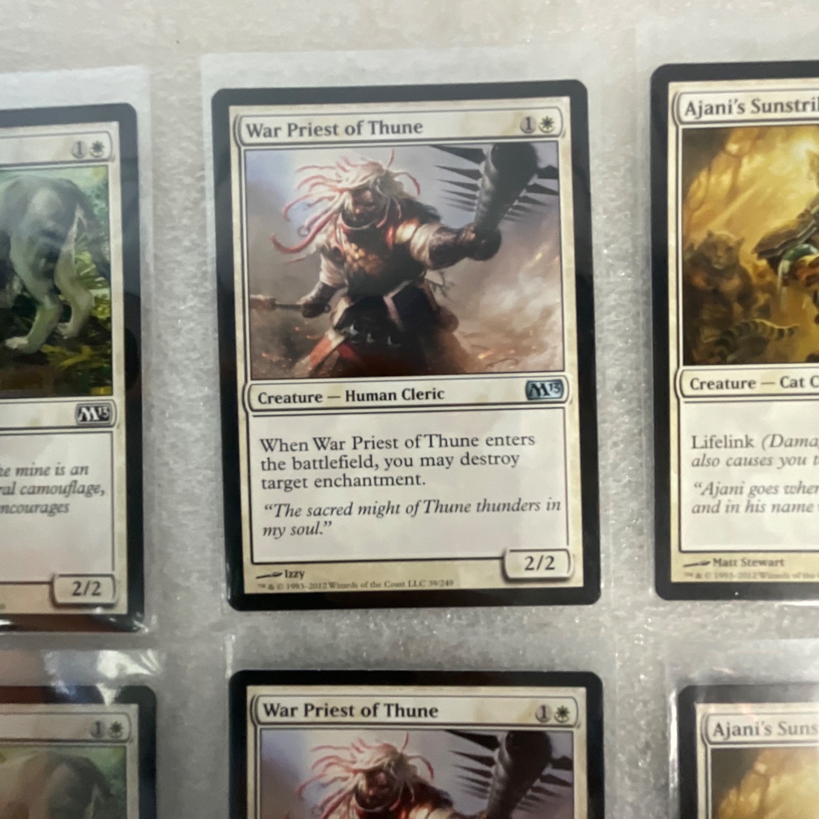 Magic the Gathering Lot of 20 White M13 Serra Angel Ajani’s Sunstriker - Image 17