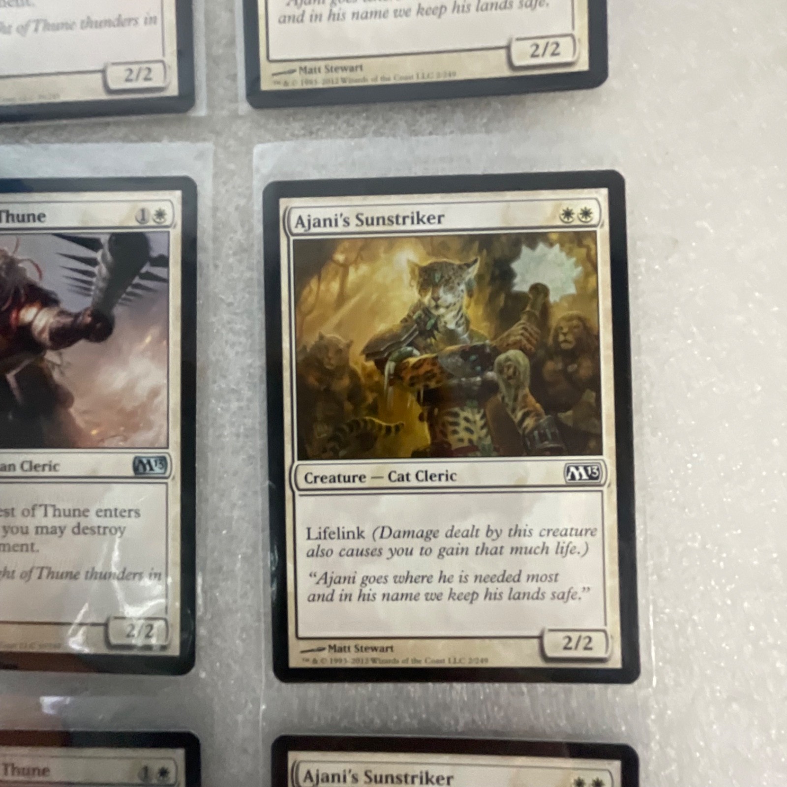 Magic the Gathering Lot of 20 White M13 Serra Angel Ajani’s Sunstriker - Image 19