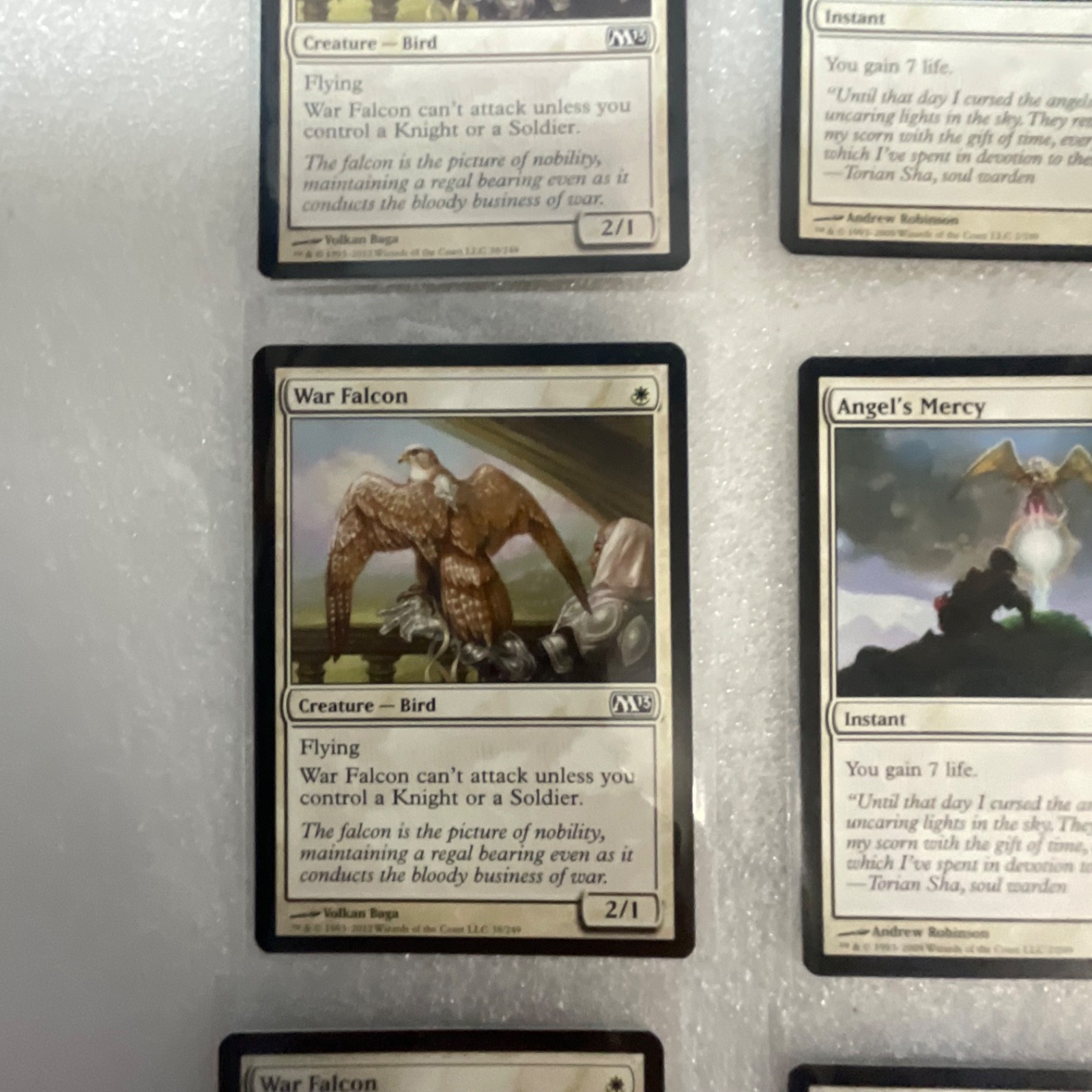 Magic the Gathering Lot of 20 White M13 War Falcon Divine Verdict - Image 4