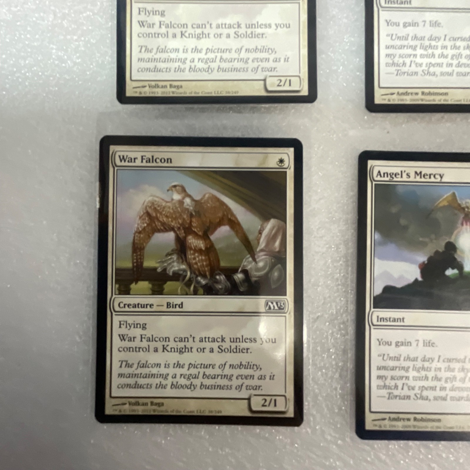 Magic the Gathering Lot of 20 White M13 War Falcon Divine Verdict - Image 5