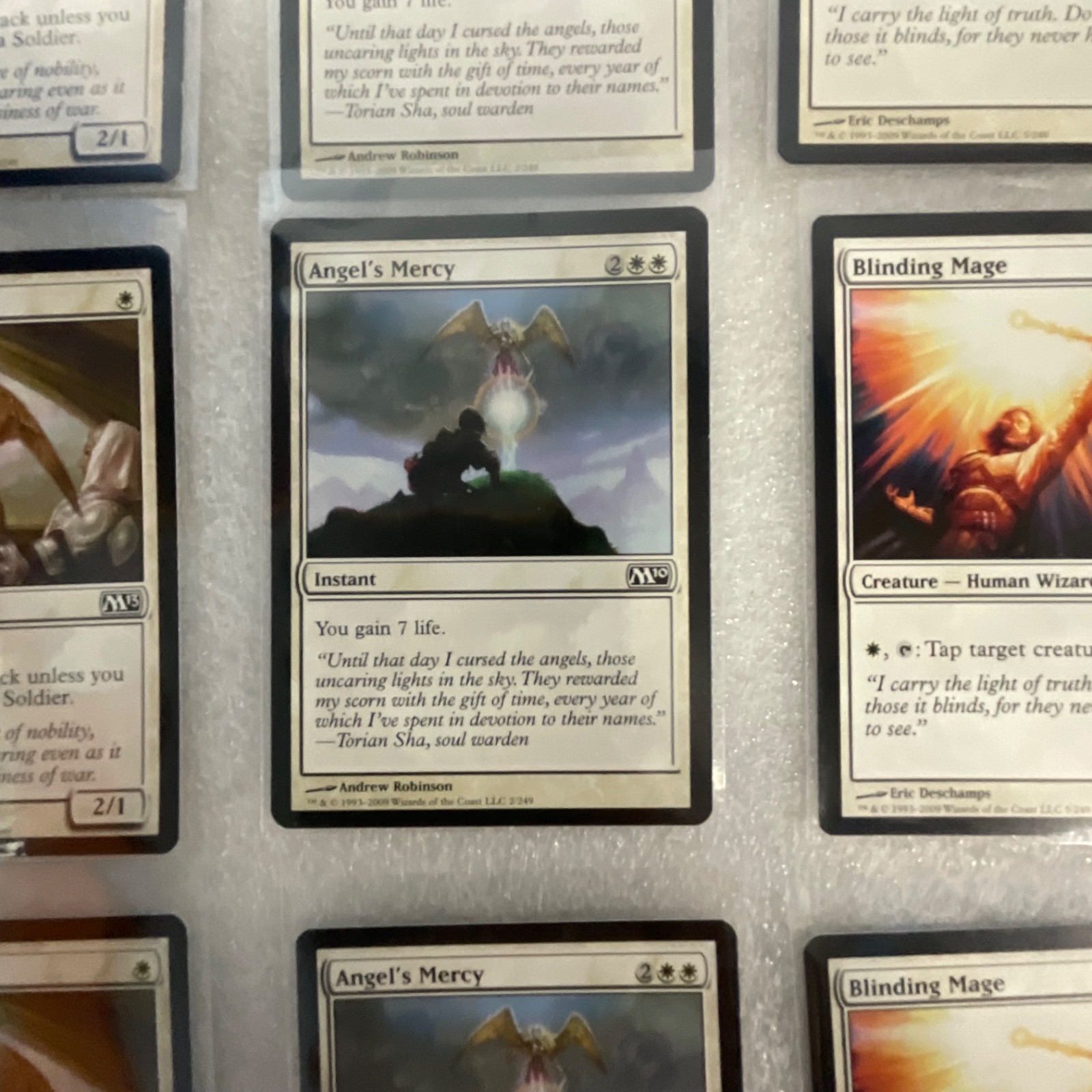 Magic the Gathering Lot of 20 White M13 War Falcon Divine Verdict - Image 8