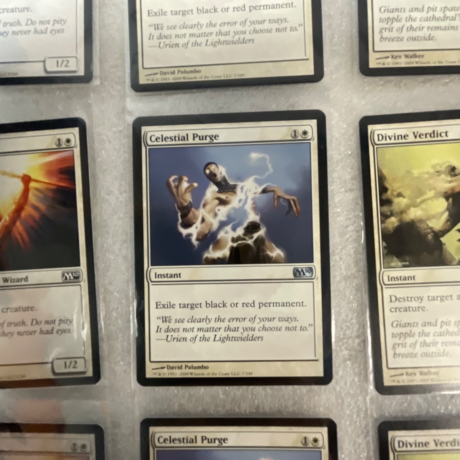 Magic the Gathering Lot of 20 White M13 War Falcon Divine Verdict - Image 15