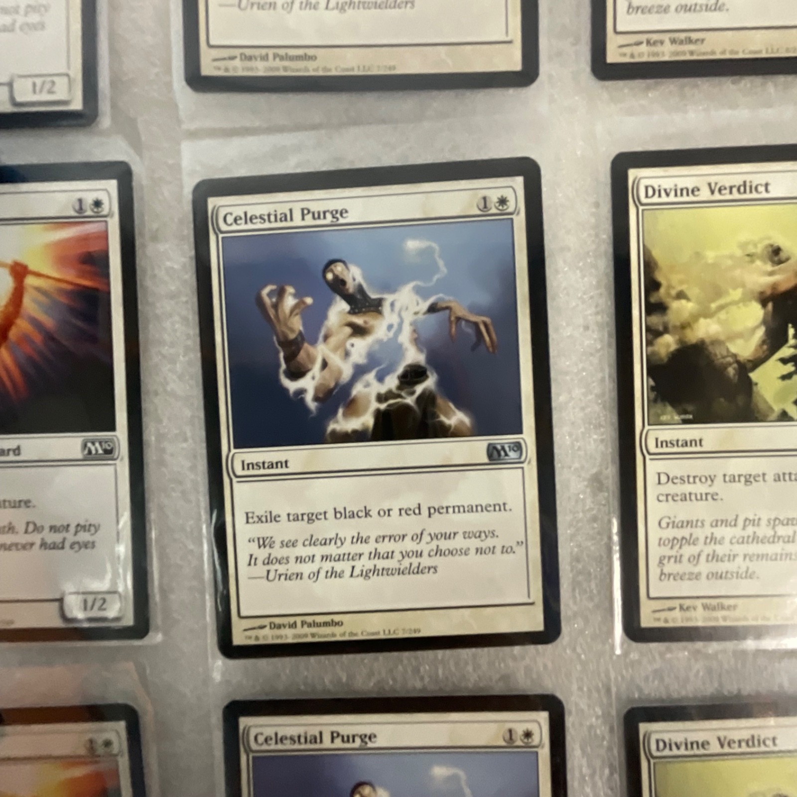 Magic the Gathering Lot of 20 White M13 War Falcon Divine Verdict - Image 16