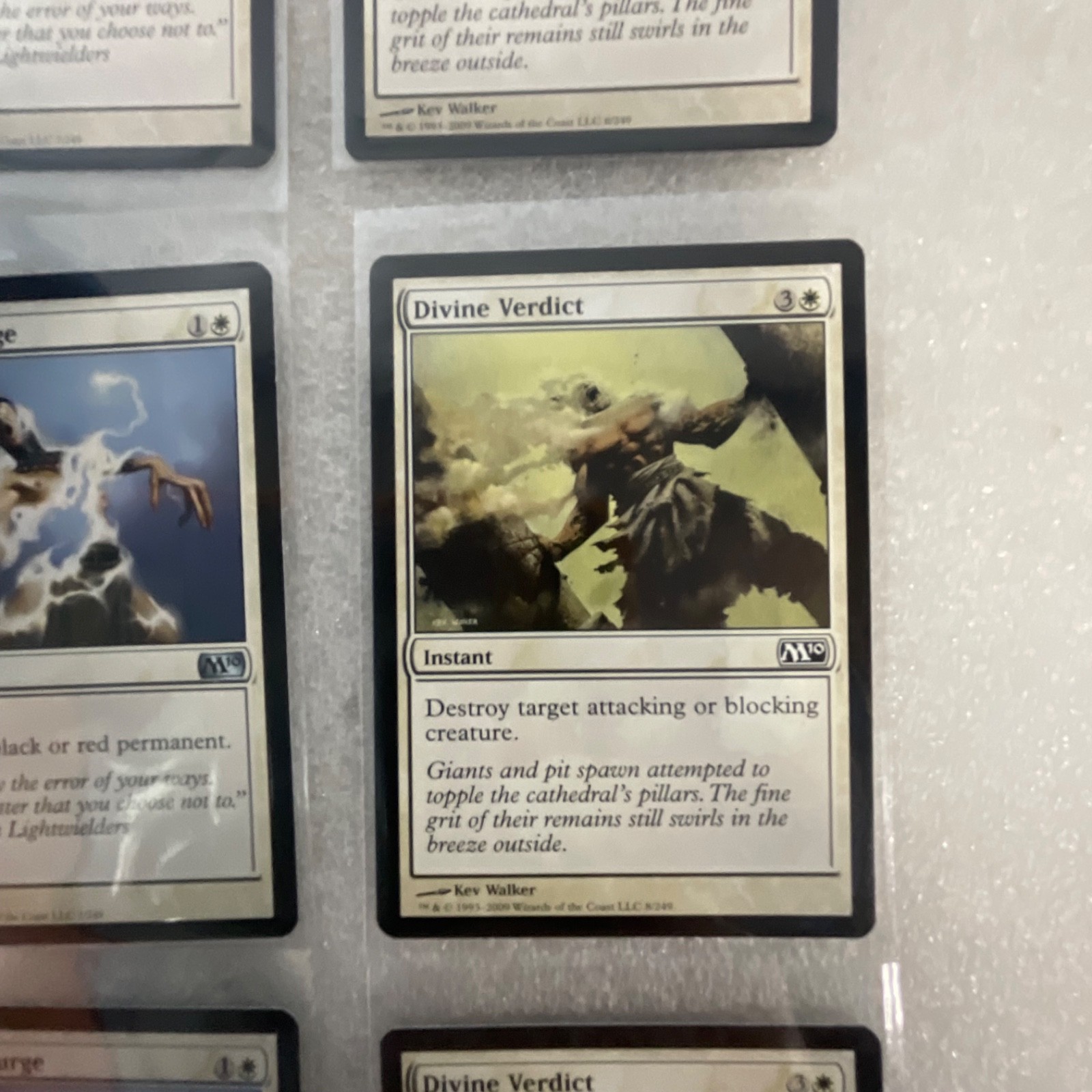 Magic the Gathering Lot of 20 White M13 War Falcon Divine Verdict - Image 19