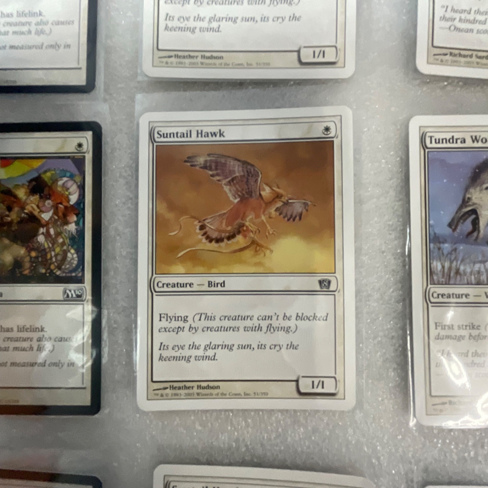 Magic the Gathering Lot of 20 White Core Set Pacifism Suntail Hawk - Image 15