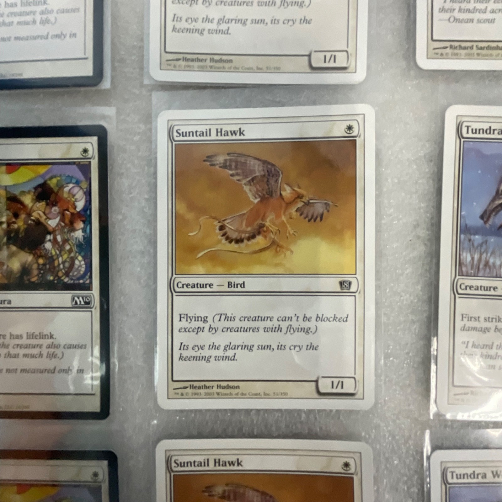Magic the Gathering Lot of 20 White Core Set Pacifism Suntail Hawk - Image 16