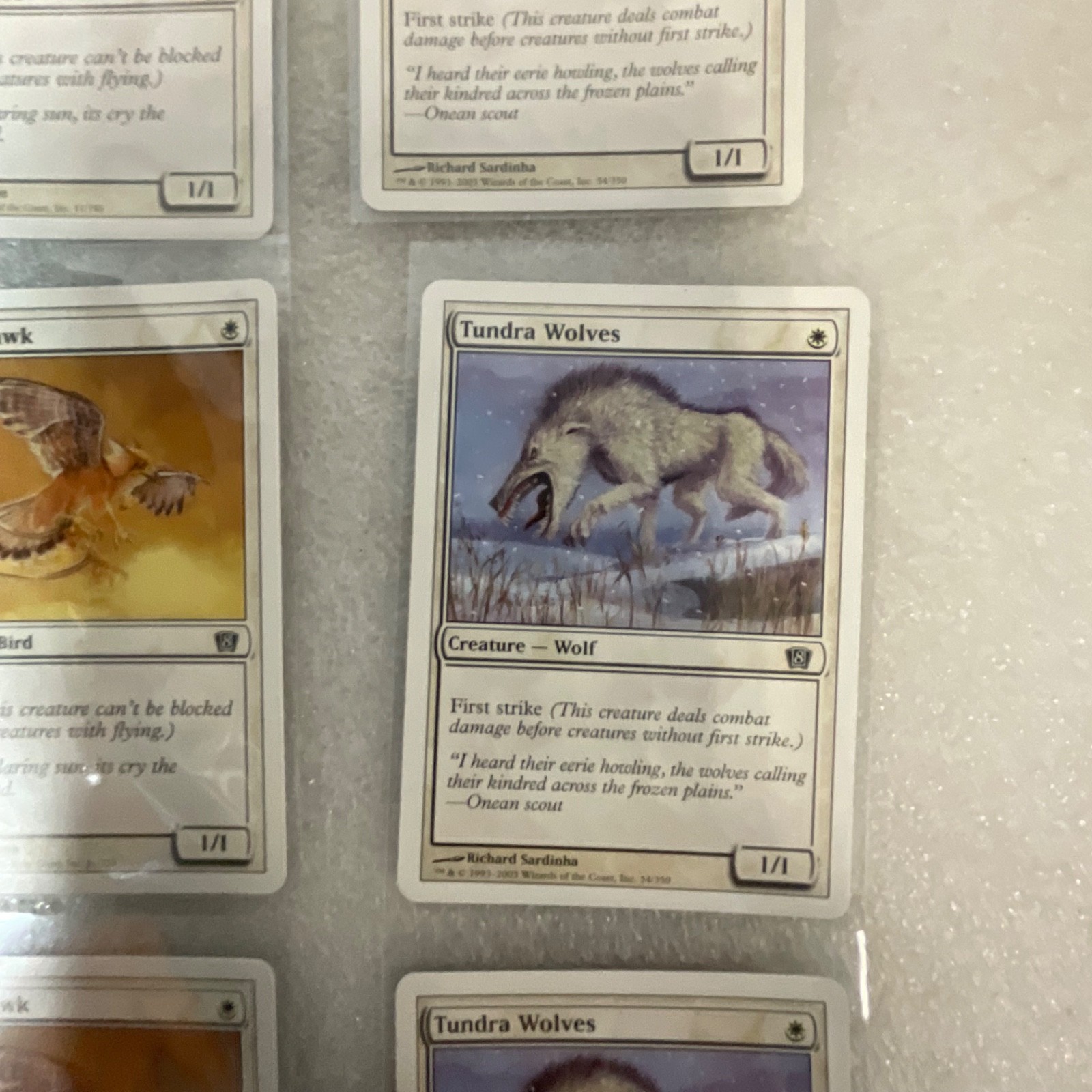 Magic the Gathering Lot of 20 White Core Set Pacifism Suntail Hawk - Image 19