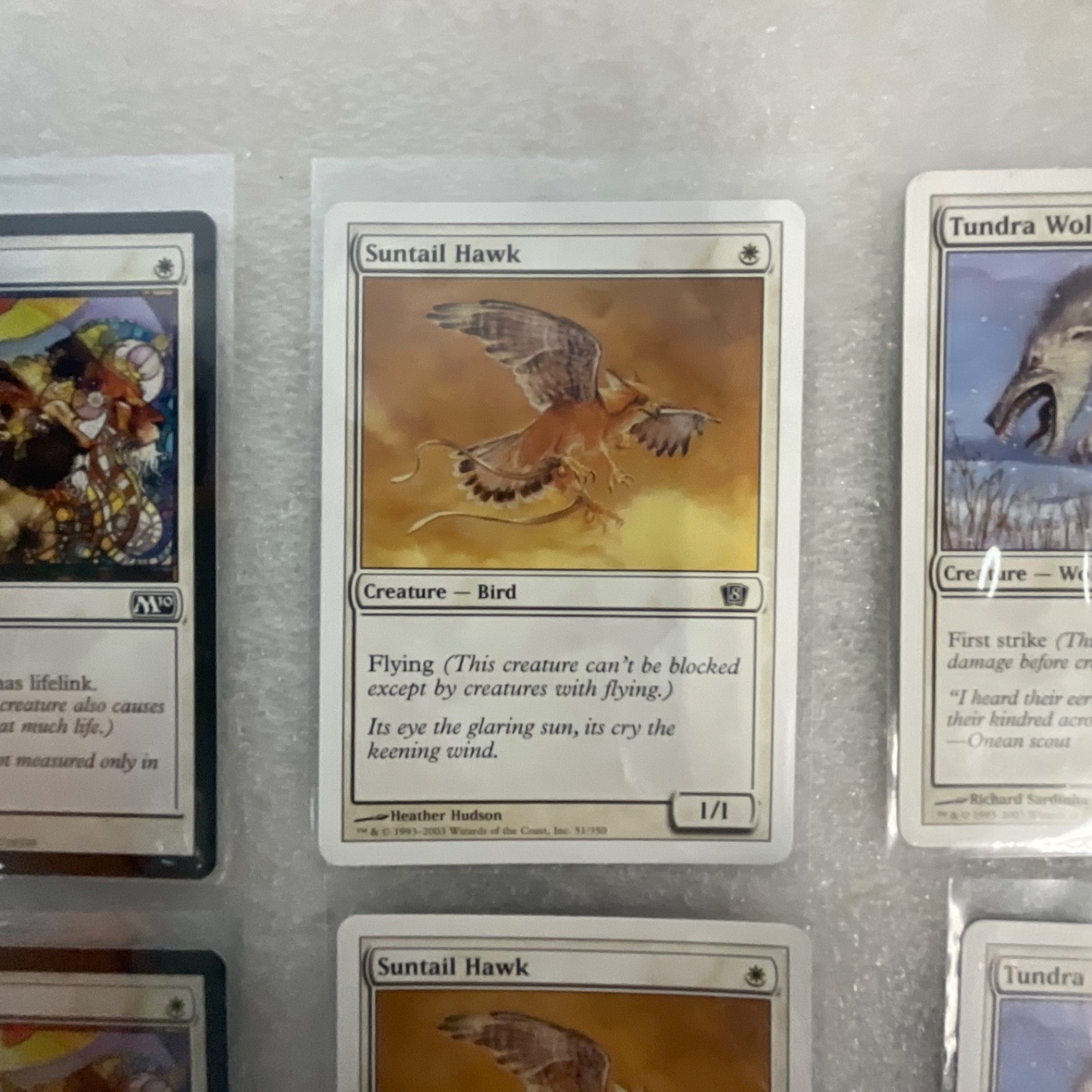 Magic the Gathering Lot of 20 White Core Set Pacifism Suntail Hawk - Image 17