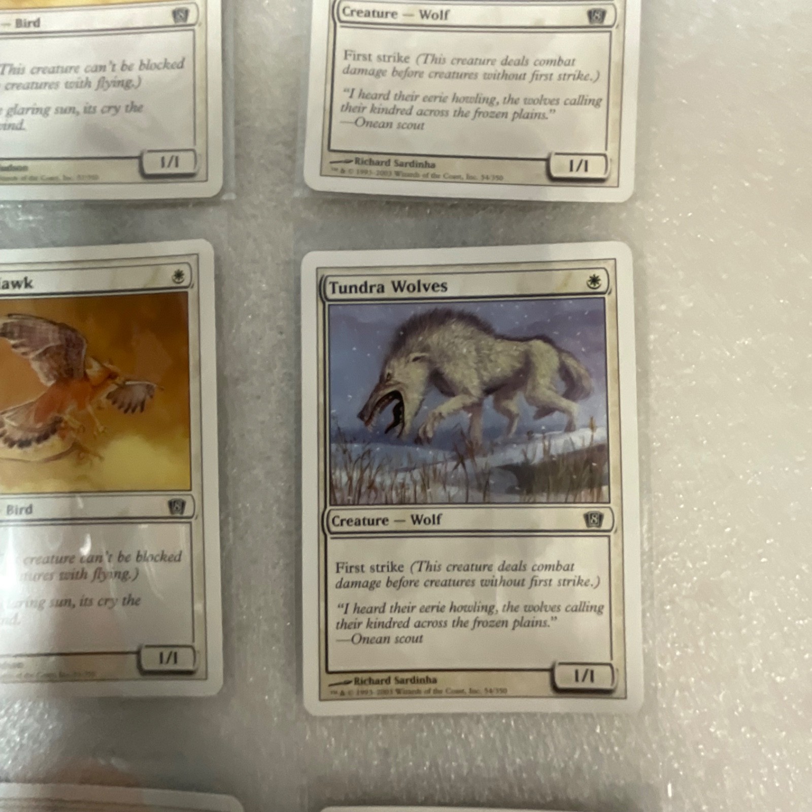 Magic the Gathering Lot of 20 White Core Set Pacifism Suntail Hawk - Image 20