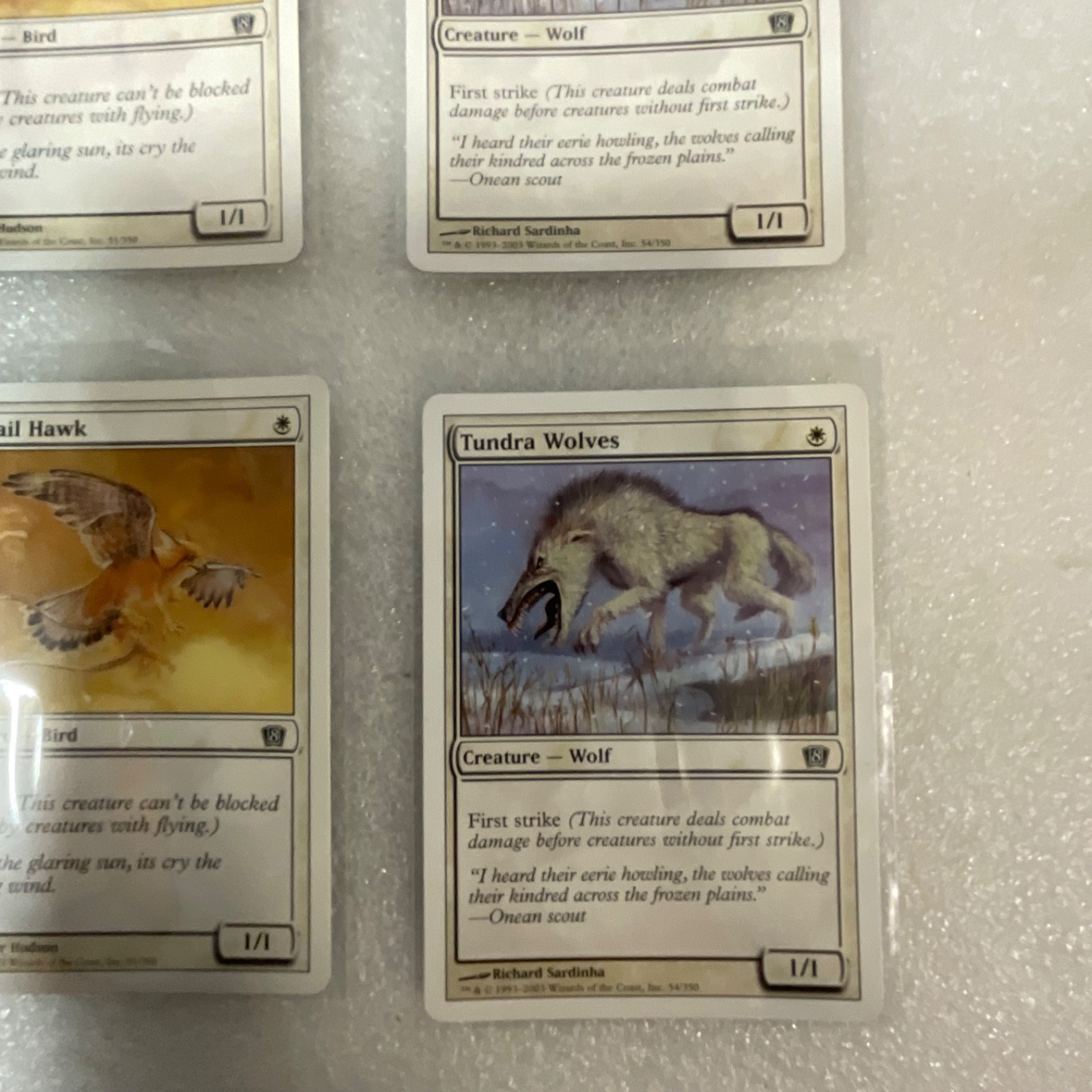 Magic the Gathering Lot of 20 White Core Set Pacifism Suntail Hawk - Image 21