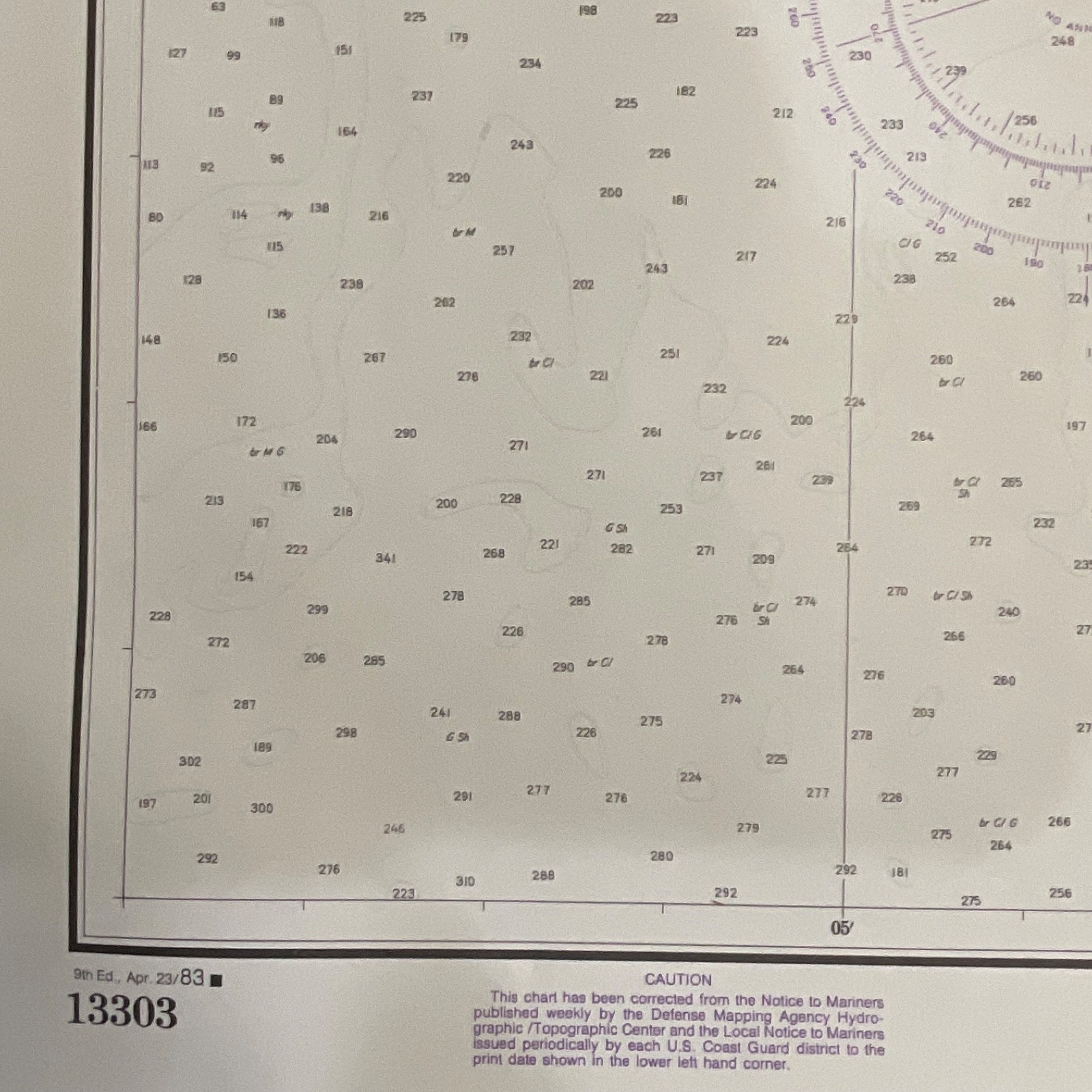 1983 NOAA Chart 13303 Maine Approaches to Penobscot Bay 36in x 48in - Image 14