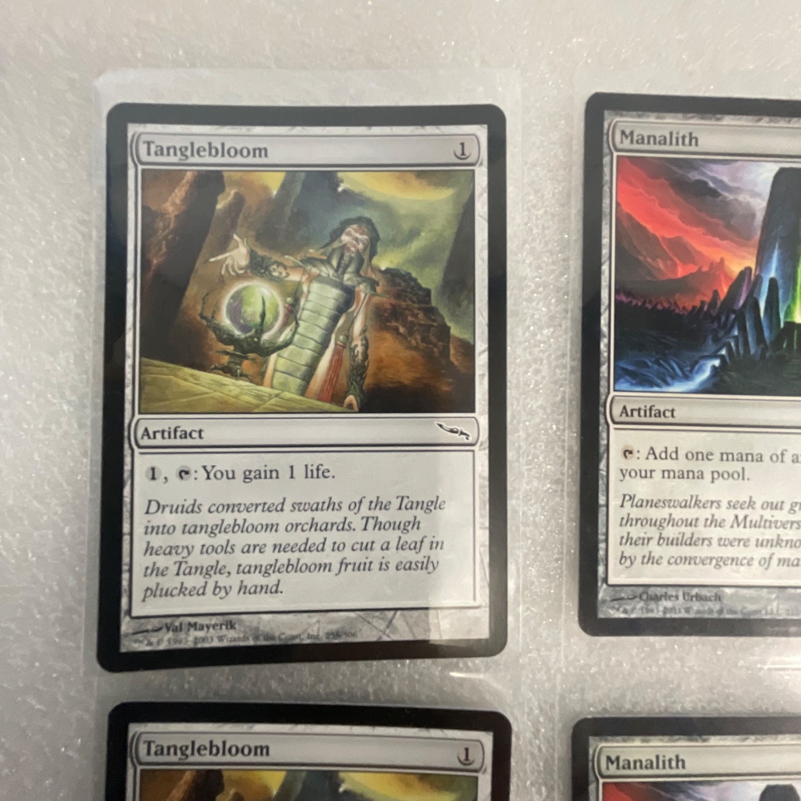 Magic the Gathering Lot of 20 Artifacts Mirrodin Darksteel Manalith - Image 2