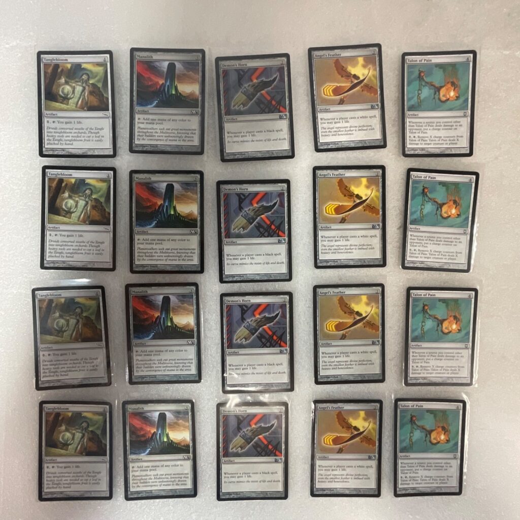 Magic the Gathering Lot of 20 Artifacts Mirrodin Darksteel Manalith - Image 1