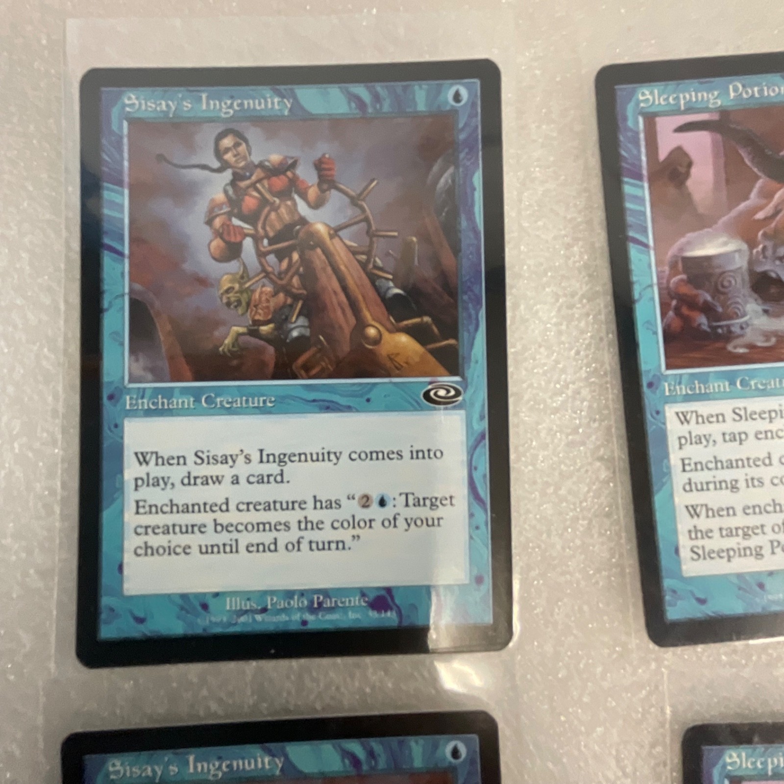 Magic the Gathering Lot of 20 Blue Mirrodin Planeshift Slith Strider - Image 2