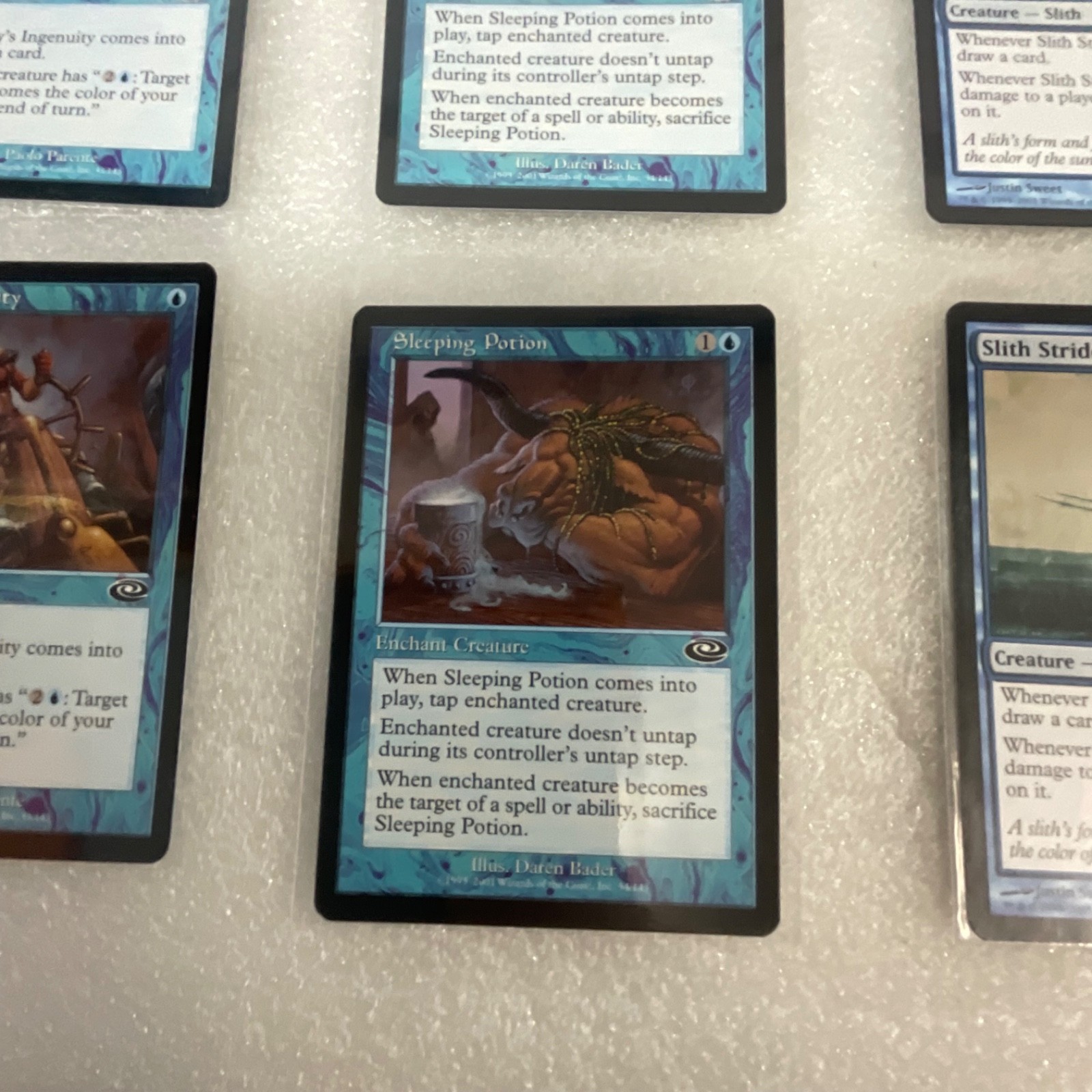 Magic the Gathering Lot of 20 Blue Mirrodin Planeshift Slith Strider - Image 6