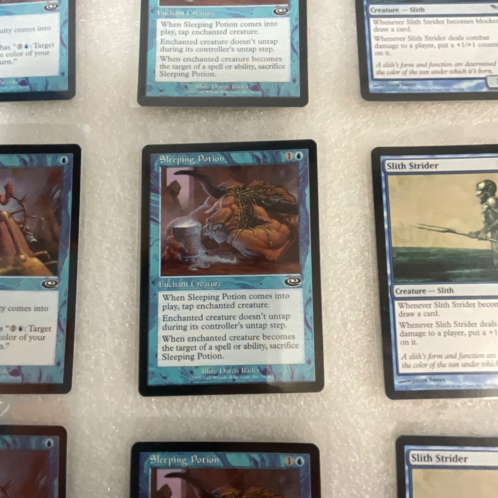 Magic the Gathering Lot of 20 Blue Mirrodin Planeshift Slith Strider - Image 7