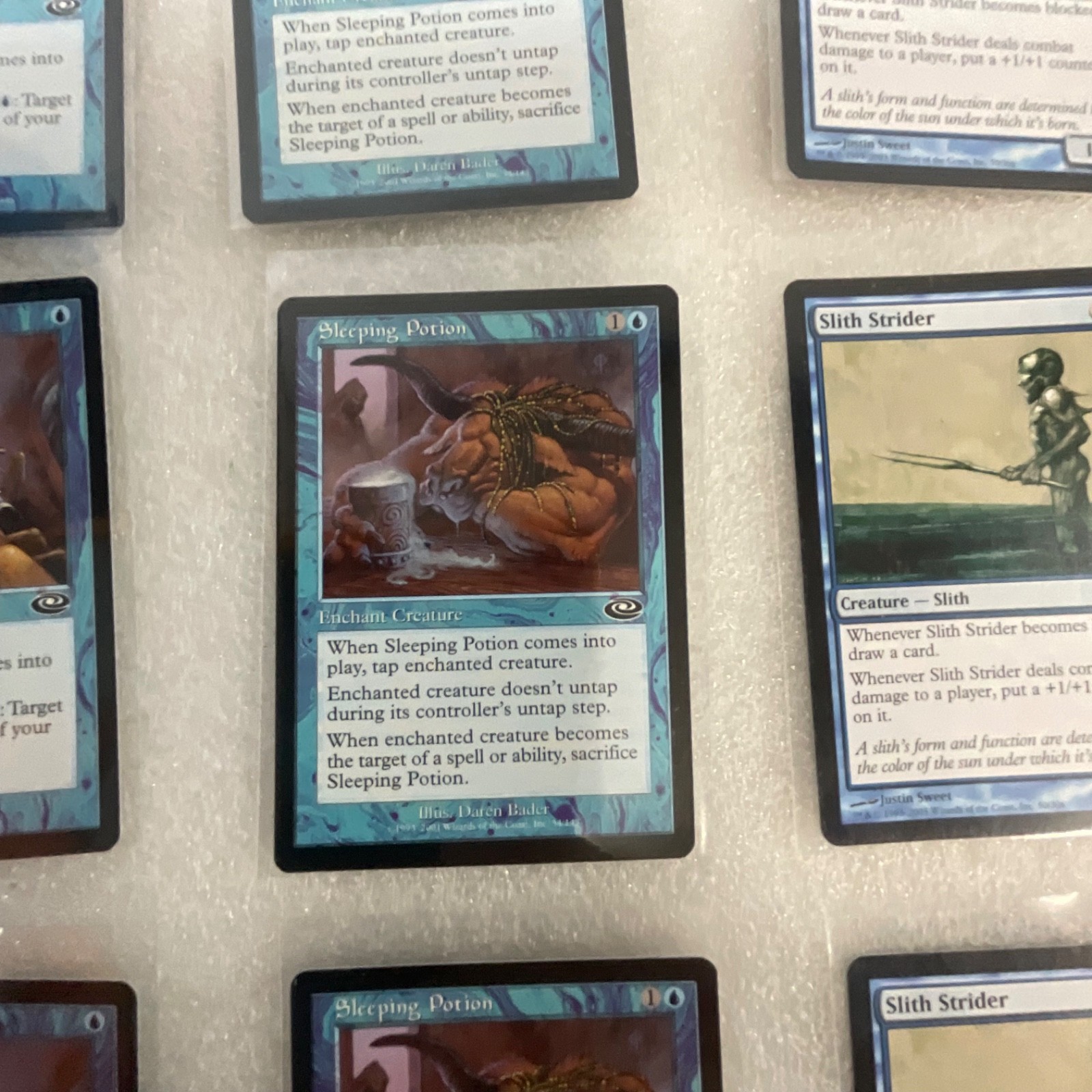 Magic the Gathering Lot of 20 Blue Mirrodin Planeshift Slith Strider - Image 8