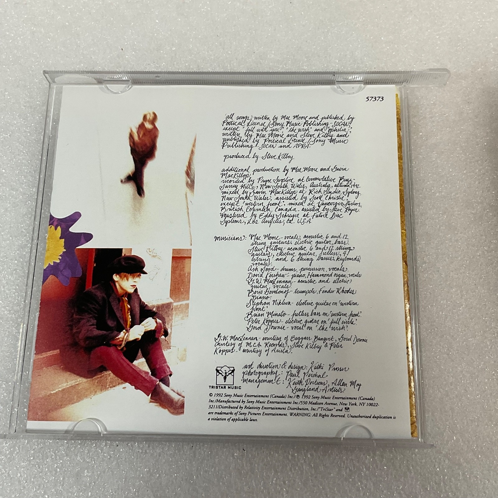 Mae Moore Bohemia CD 1992 TriStar Music Alternative Folk Rock Album - Image 10