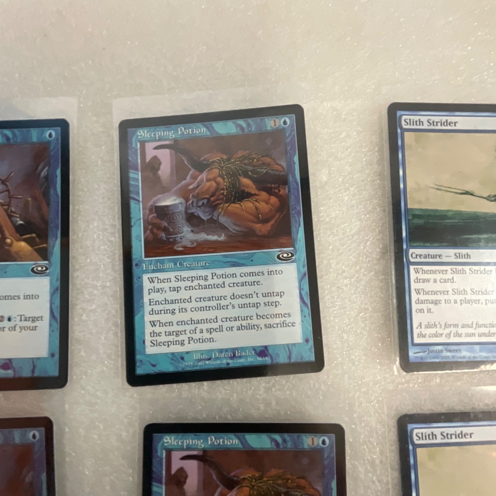 Magic the Gathering Lot of 20 Blue Mirrodin Planeshift Slith Strider - Image 9