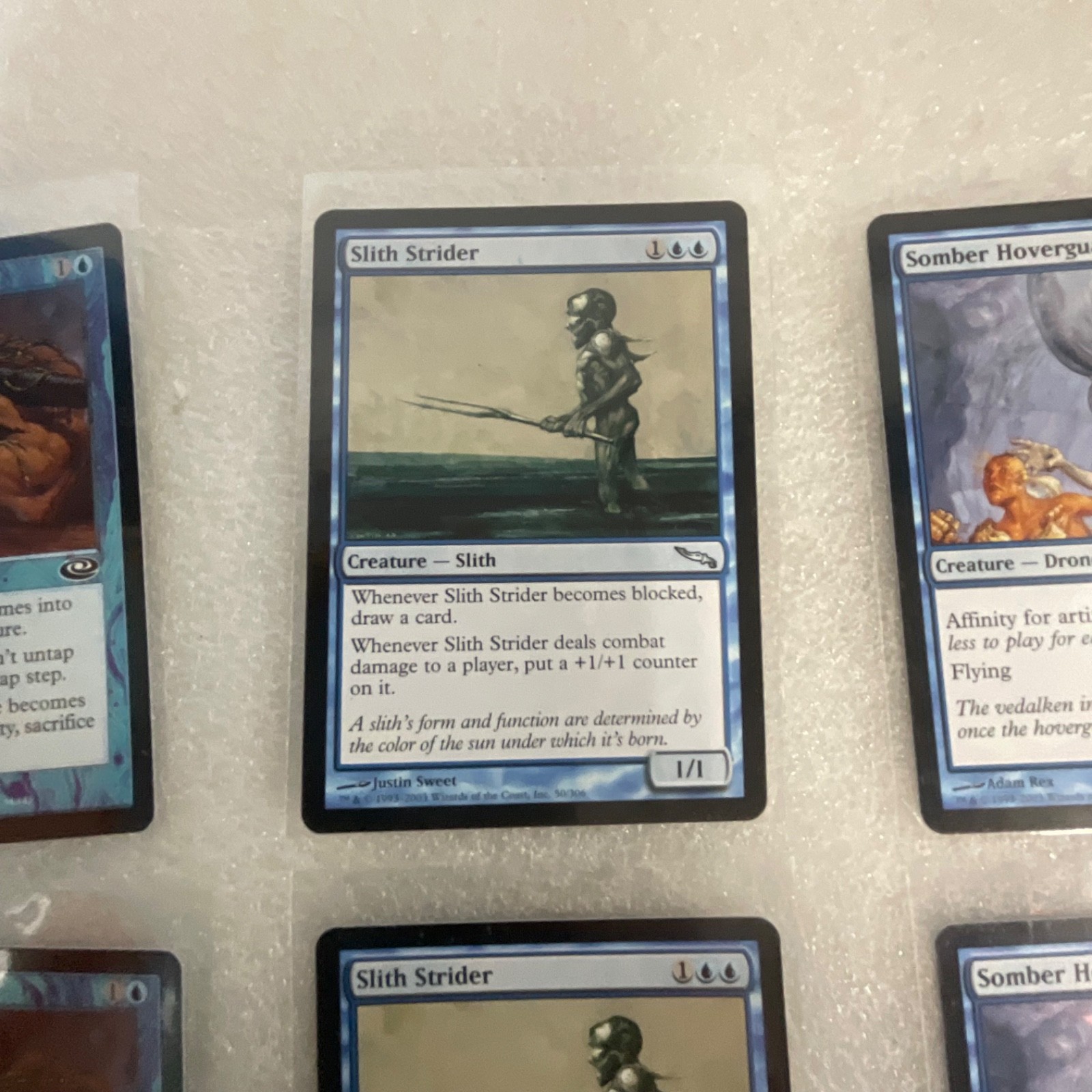 Magic the Gathering Lot of 20 Blue Mirrodin Planeshift Slith Strider - Image 10
