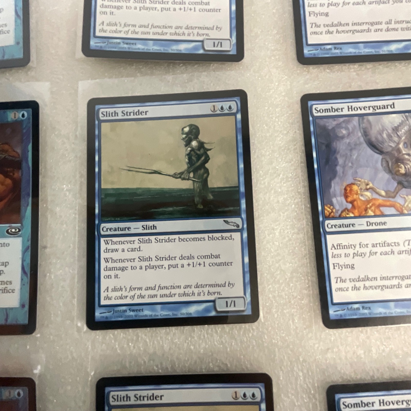 Magic the Gathering Lot of 20 Blue Mirrodin Planeshift Slith Strider - Image 11