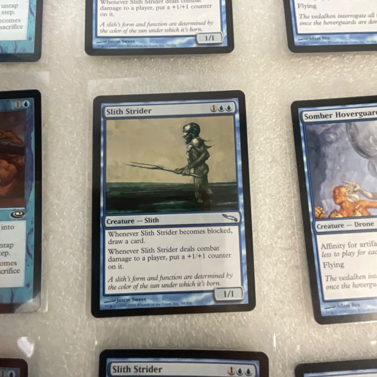 Magic the Gathering Lot of 20 Blue Mirrodin Planeshift Slith Strider - Image 12