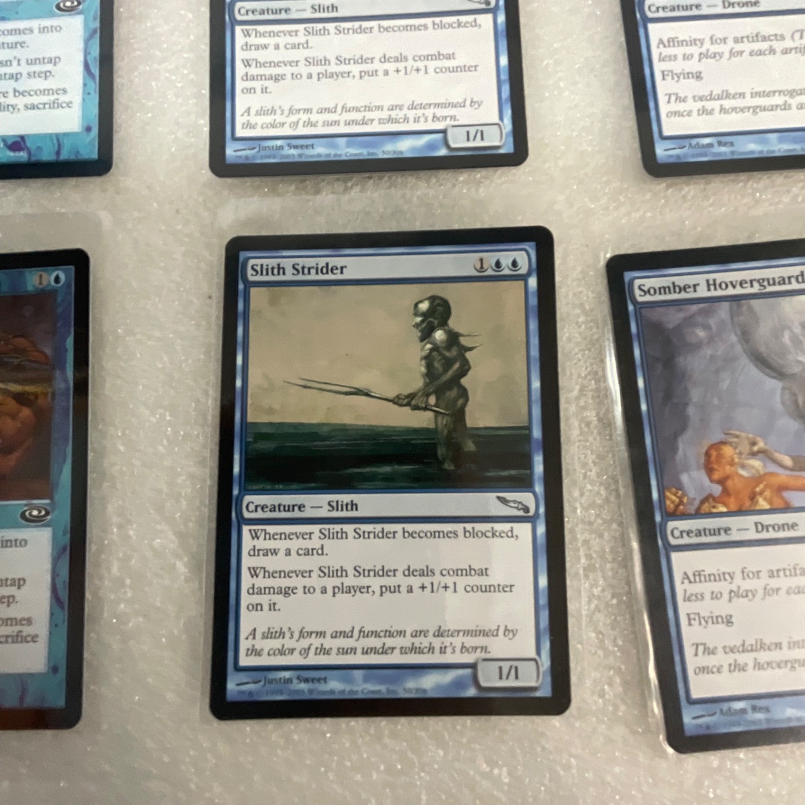 Magic the Gathering Lot of 20 Blue Mirrodin Planeshift Slith Strider - Image 13