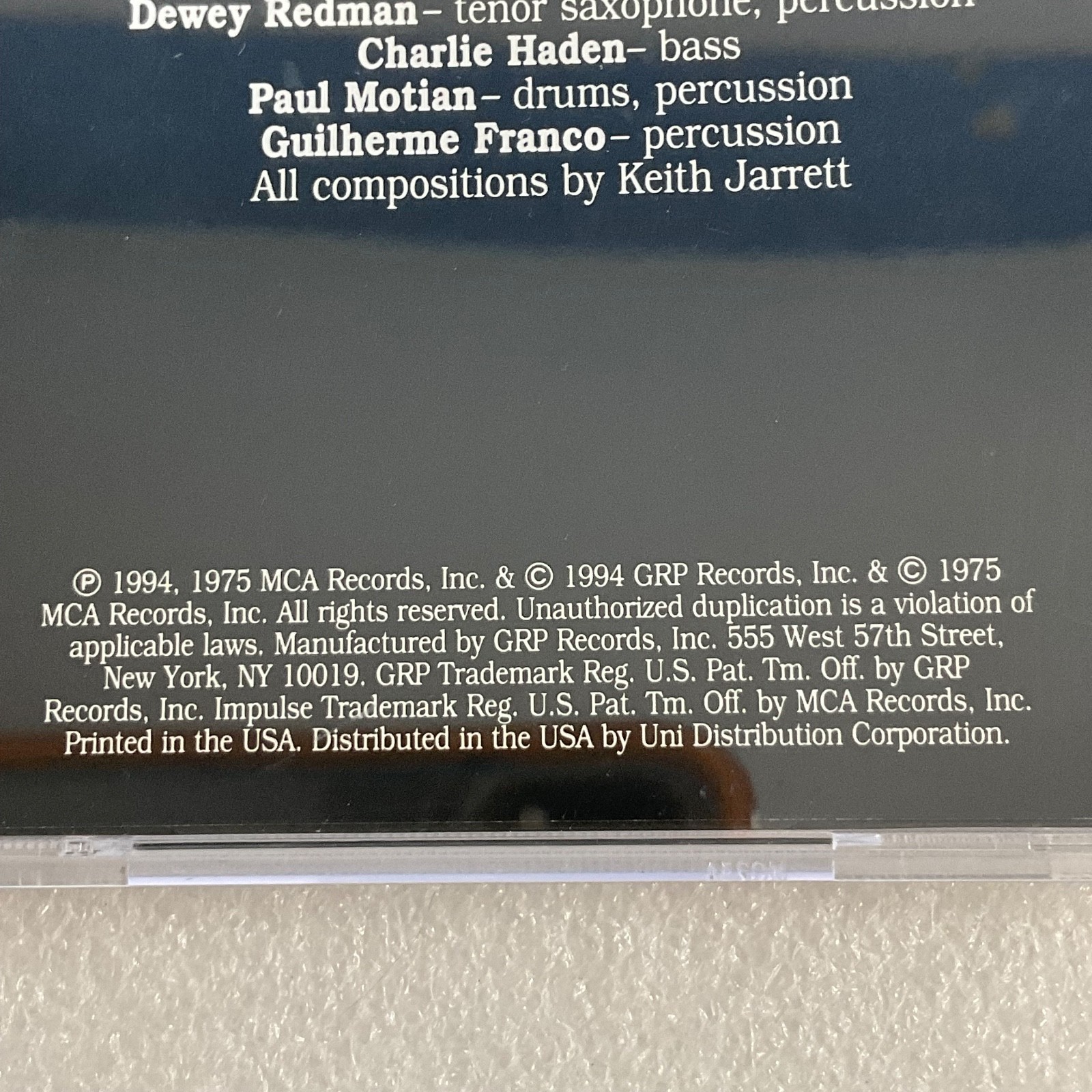 Keith Jarrett Death And The Flower CD Impulse Jazz Album ECM GRP - Image 11