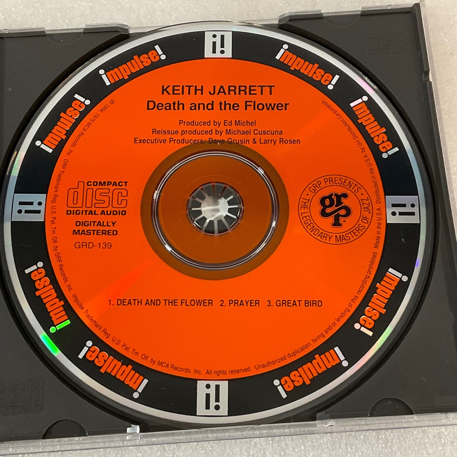 Keith Jarrett Death And The Flower CD Impulse Jazz Album ECM GRP - Image 14