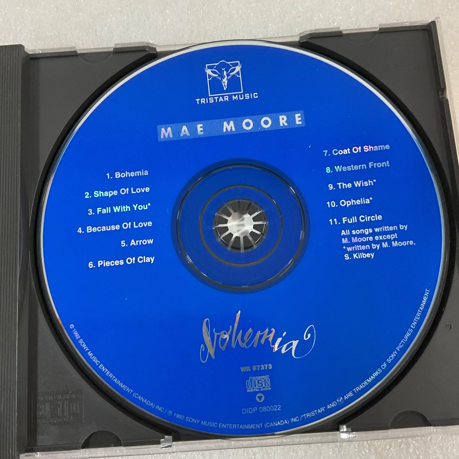 Mae Moore Bohemia CD 1992 TriStar Music Alternative Folk Rock Album - Image 12