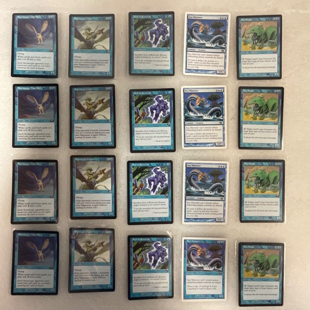 MTG Magic the Gathering Lot of 20 Blue Cards Mixed Sets Sea Monster - Image 1