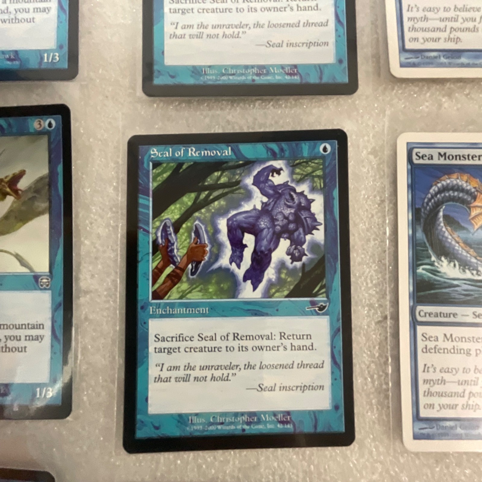 MTG Magic the Gathering Lot of 20 Blue Cards Mixed Sets Sea Monster - Image 12