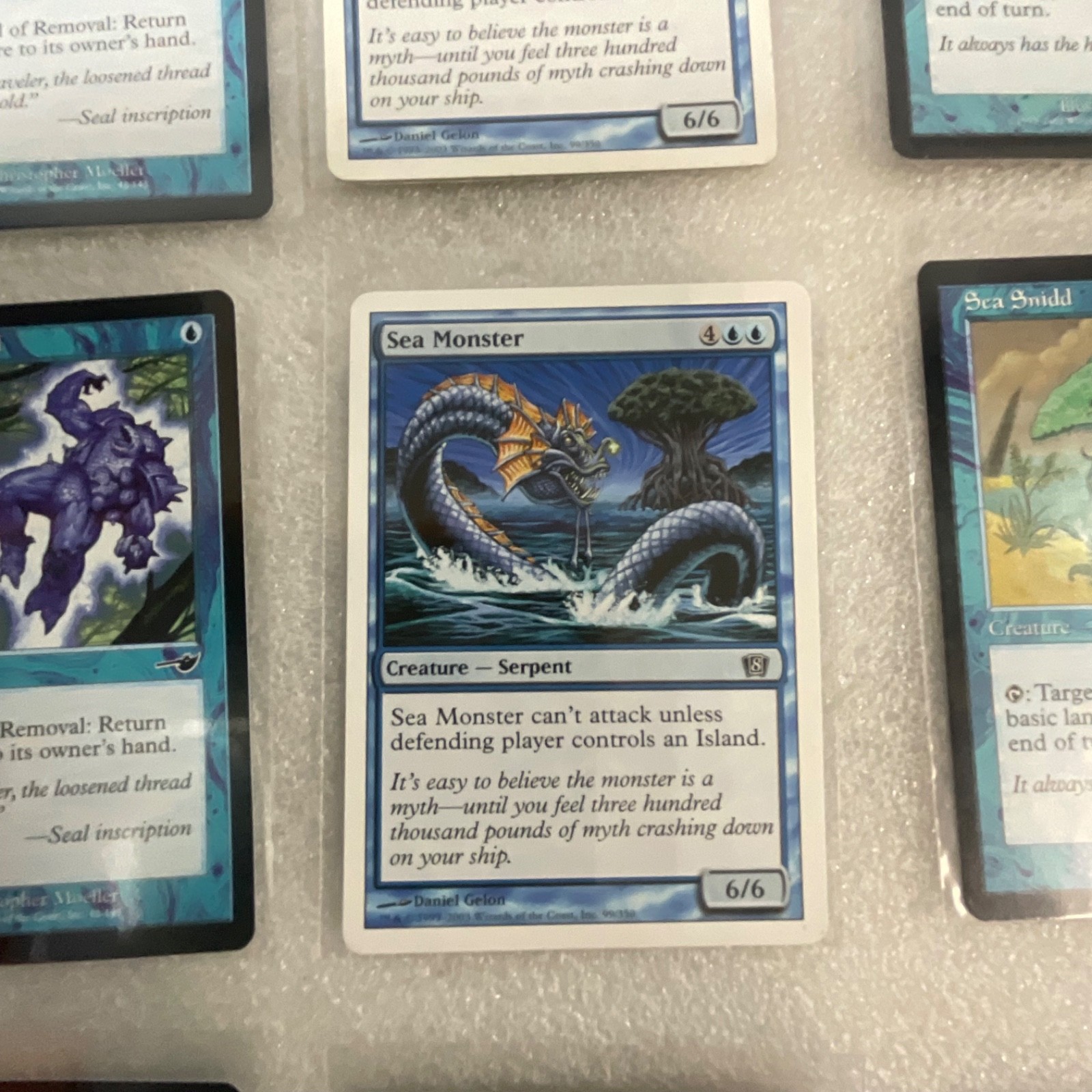 MTG Magic the Gathering Lot of 20 Blue Cards Mixed Sets Sea Monster - Image 15
