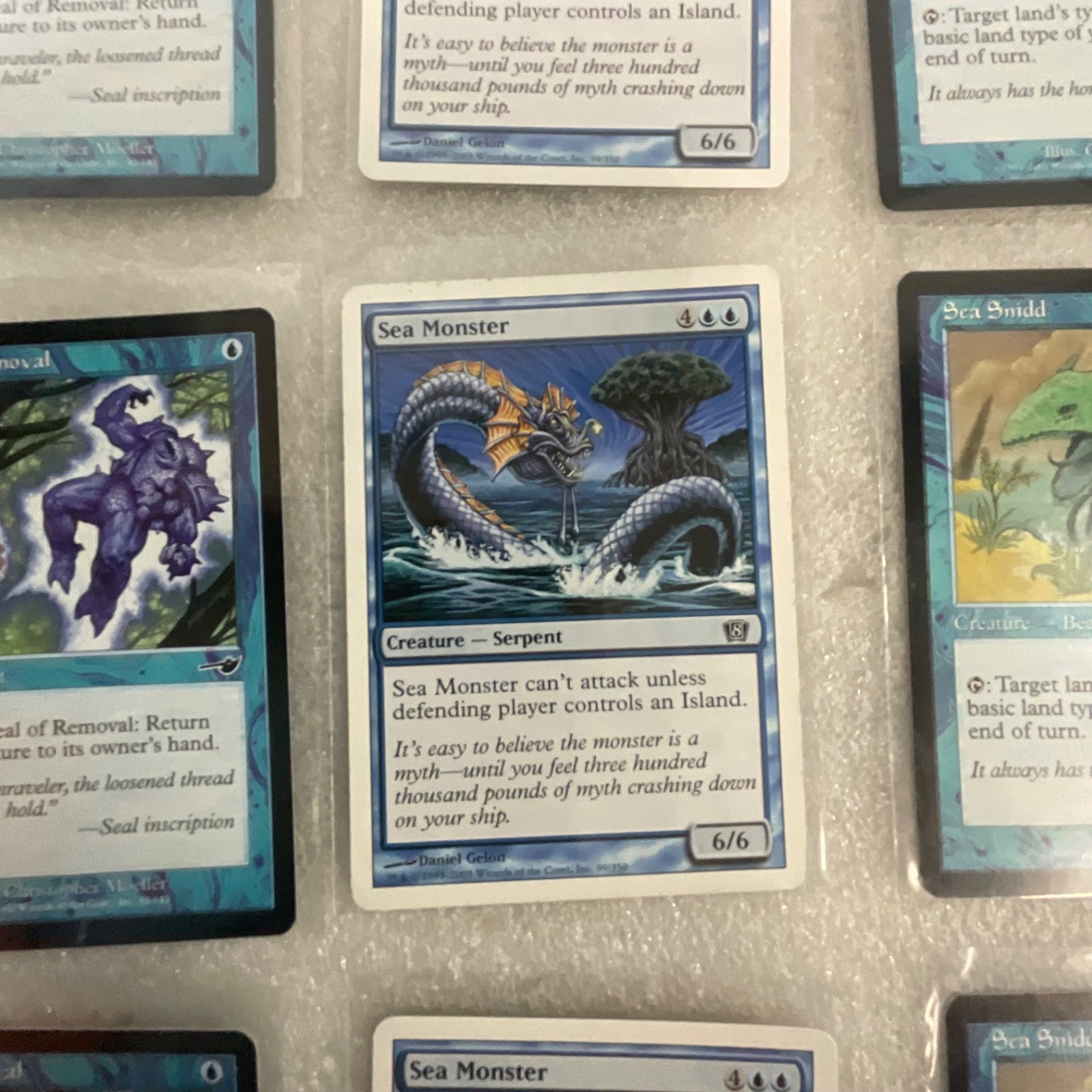 MTG Magic the Gathering Lot of 20 Blue Cards Mixed Sets Sea Monster - Image 16