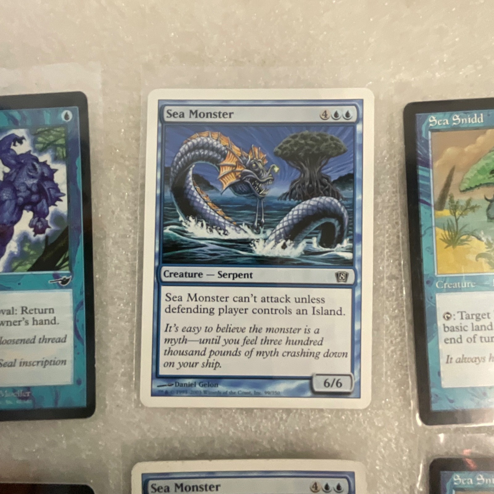 MTG Magic the Gathering Lot of 20 Blue Cards Mixed Sets Sea Monster - Image 17
