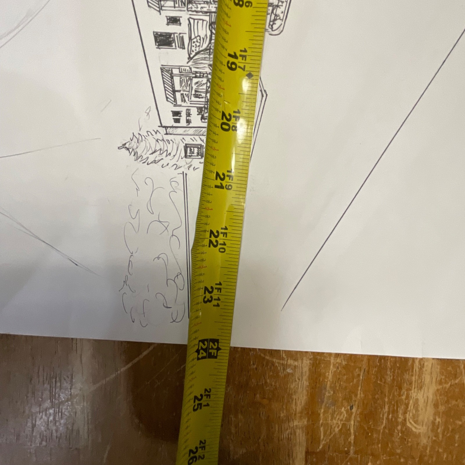 Original Philip Luskin Drawing Clarion Inn Sun Valley Idaho 18in x 24in - Image 12