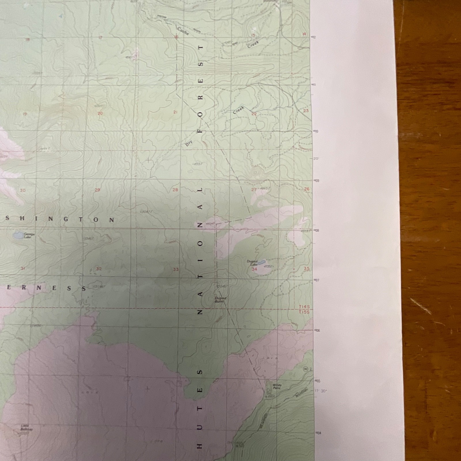 1988 Mt Washington Oregon Topographic Map 27in x 22in USGS Provisional - Image 6