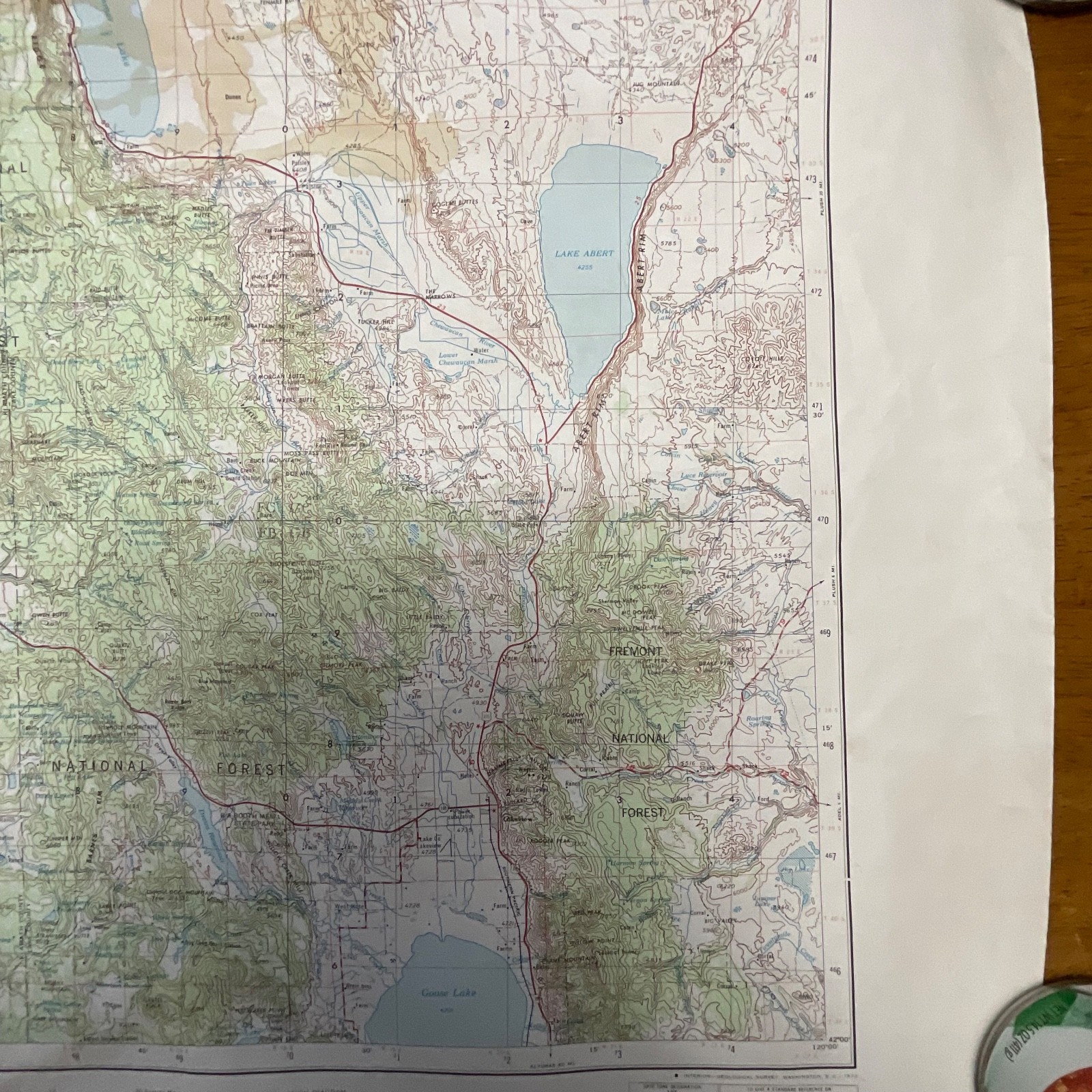 Vintage 1972 Klamath Falls USGS Topographic Map 27in x 22in Oregon California - Image 5