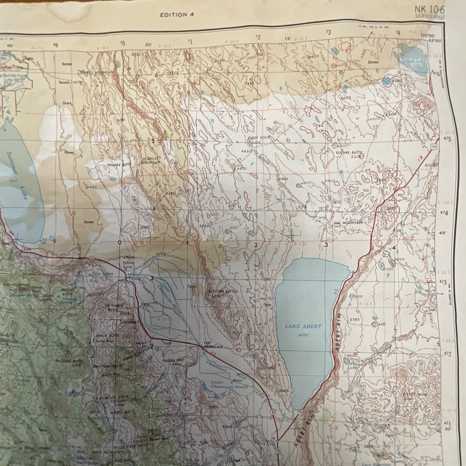 Vintage 1972 Klamath Falls USGS Topographic Map 27in x 22in Oregon California - Image 19