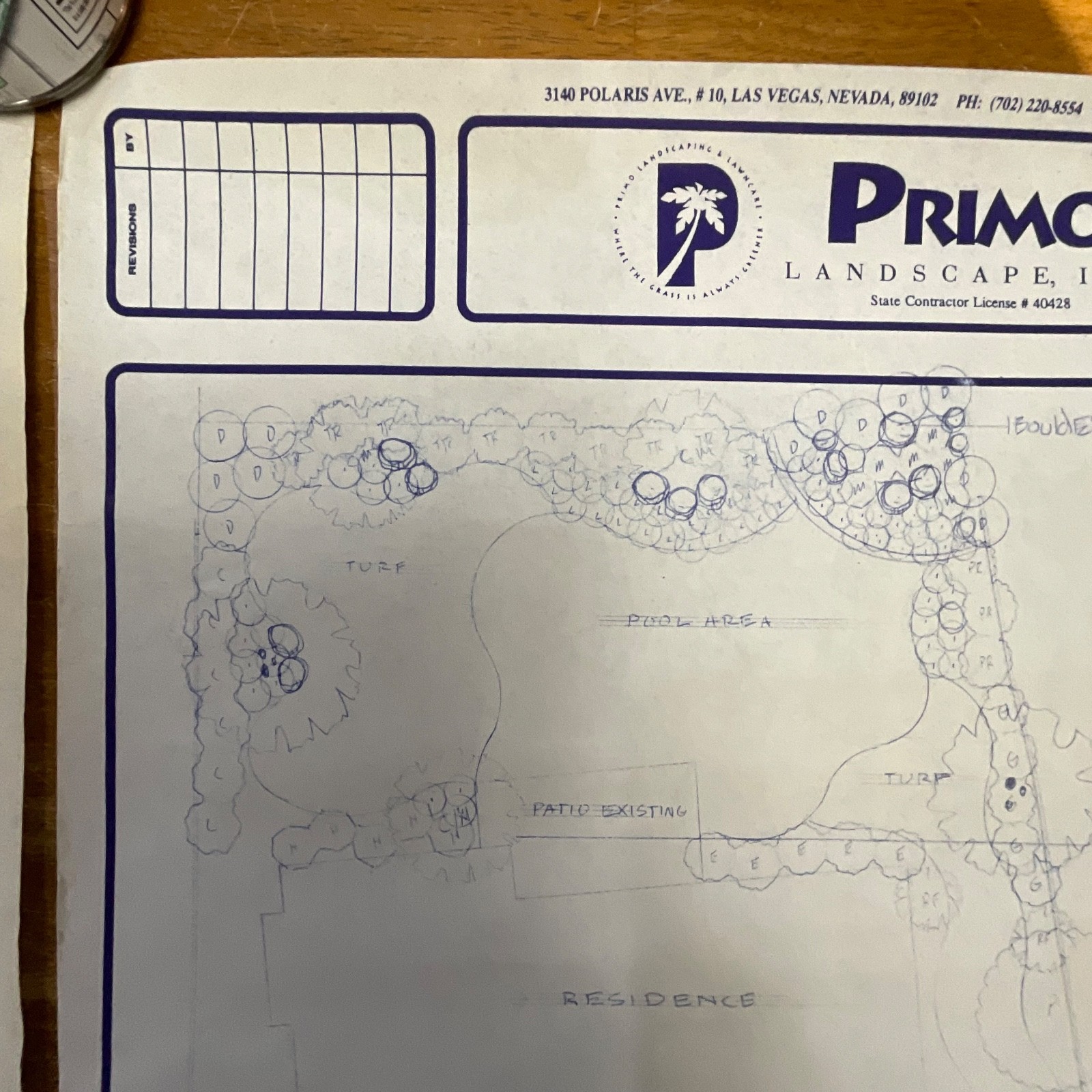 Pair Landscape Design Drawings 24in x 18in Primo Landscape Inc Rolled Storage - Image 13