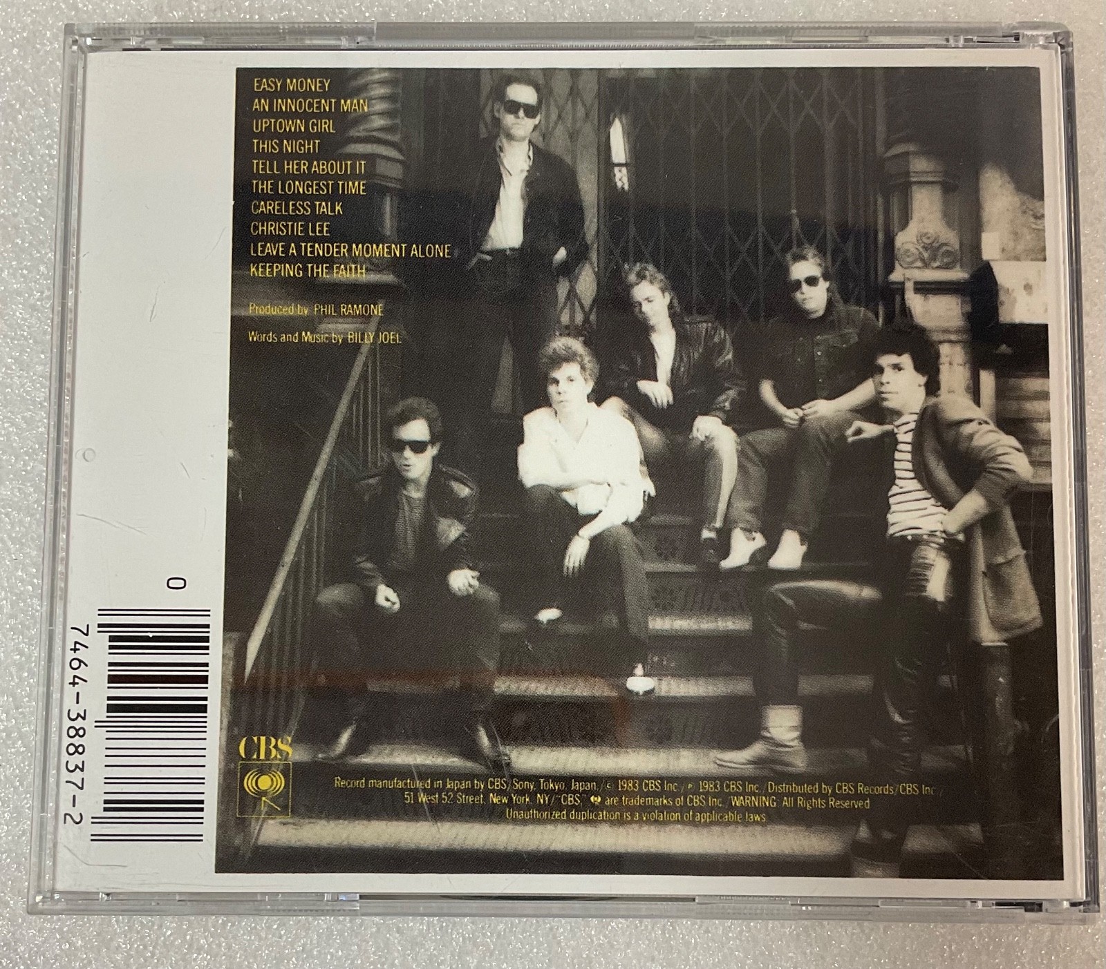 Billy Joel An Innocent Man CD CK 38837 Japan Pressing Columbia - Image 2