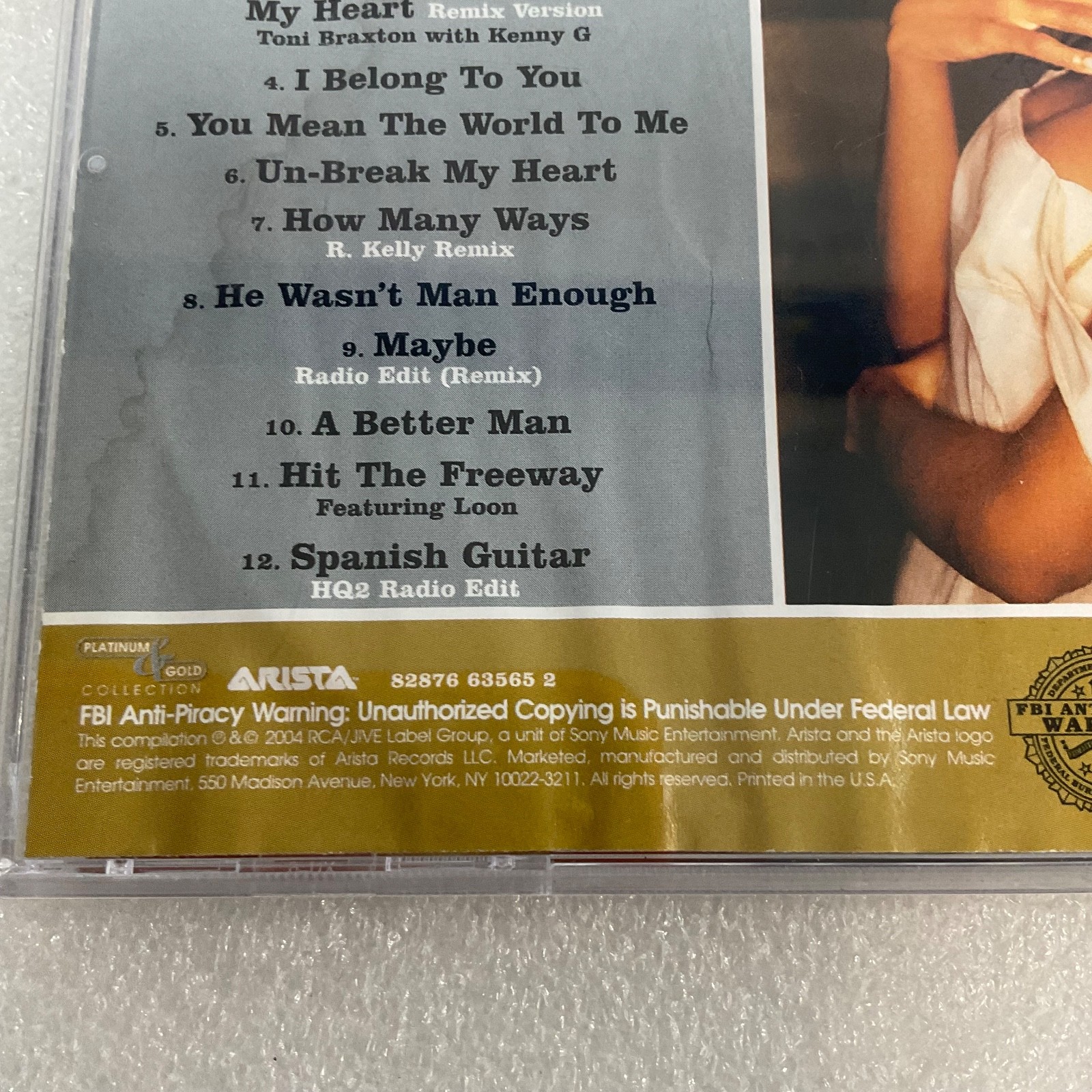Toni Braxton Platinum & Gold Collection CD Best Of Hits Arista - Image 11