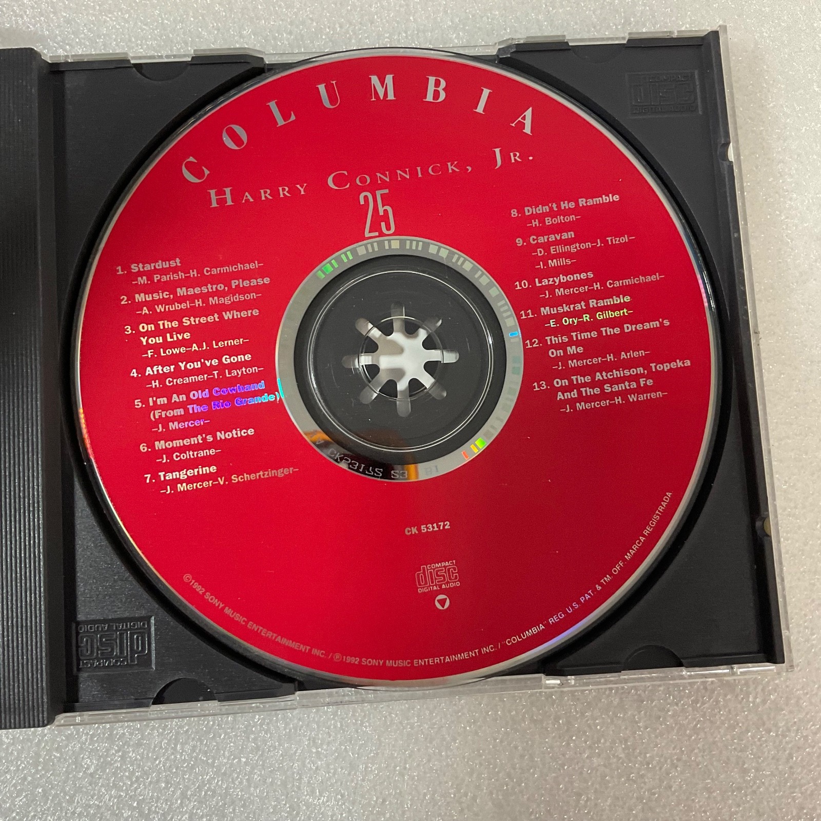 Harry Connick Jr 25 CD Columbia 1992 Jazz Vocals Album CK 53172 - Image 8